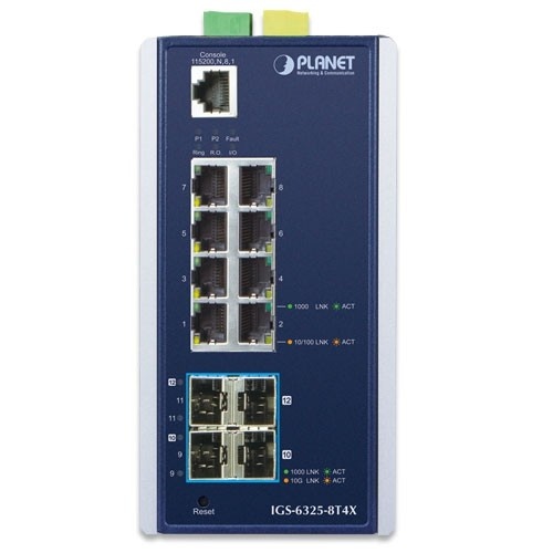 PLANET PLANET IGS-6325-8T4X switch di rete Gestito L3 Gigabit Ethernet (10/100/1000) Blu, Grigio - RETI | TecnoCARE.net Sabaudia, Latina, Terracina, San Felice Circeo e Pontinia
