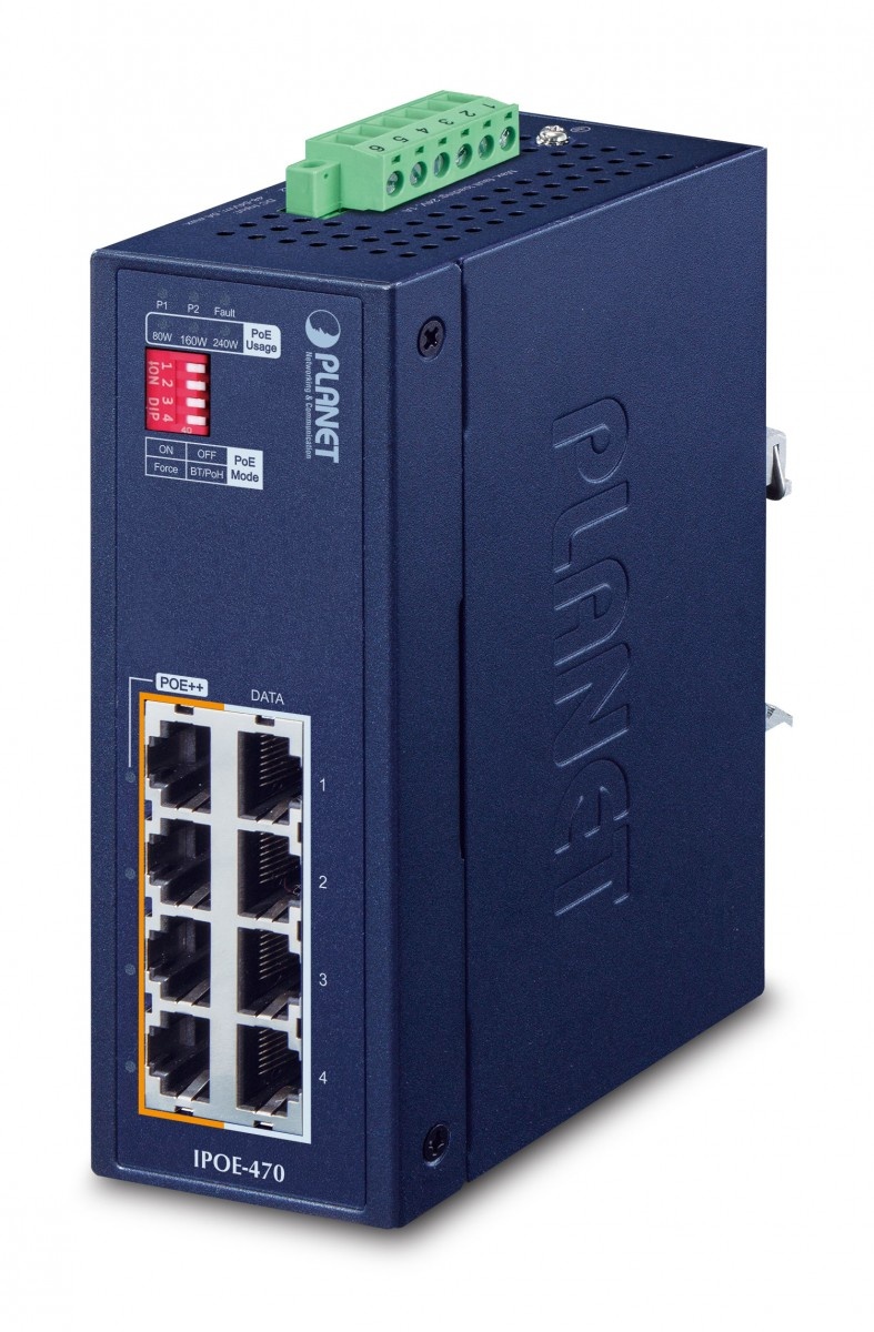 PLANET Planet IPOE-470 Switch Ethernet Gigabit Industriale a 8 Porte con PoE - RETI | TecnoCARE.net Sabaudia, Latina, Terracina, San Felice Circeo e Pontinia
