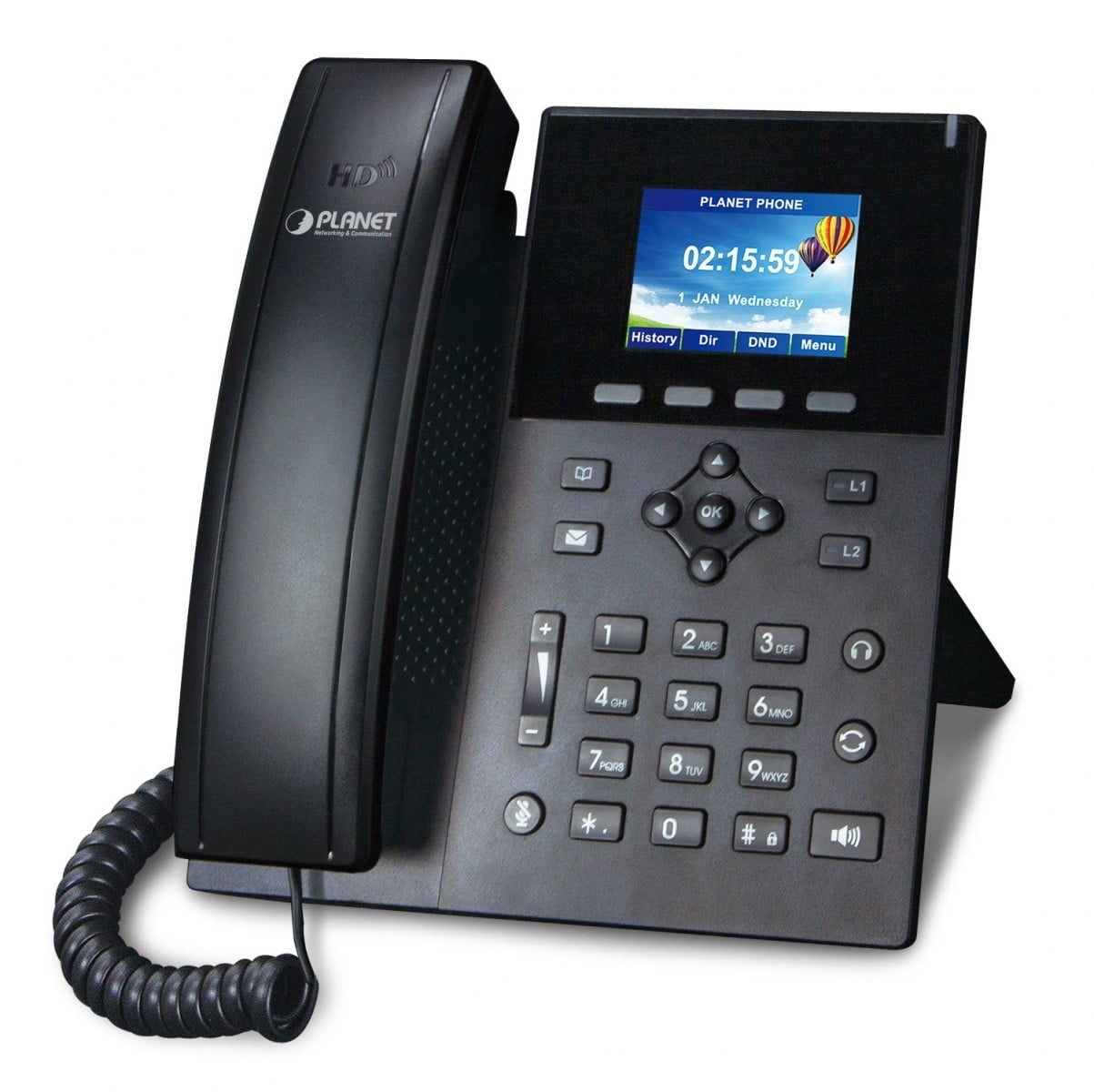 PLANET PLANET High Definition Color POE telefono IP Nero 6 linee LCD - APPARECCHIATURA TELEFONICA | TecnoCARE.net Sabaudia, Latina, Terracina, San Felice Circeo e Pontinia
