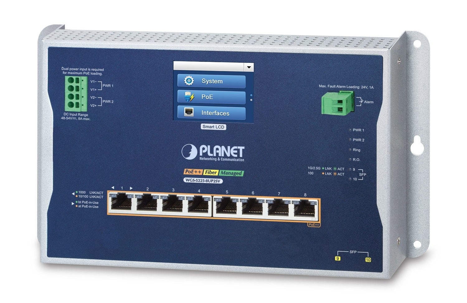 PLANET PLANET IP30, IPv6/IPv4, L2+ 8-Port Gestito L2/L2+ Supporto Power over Ethernet (PoE) Nero, Grigio - RETI | TecnoCARE.net Sabaudia, Latina, Terracina, San Felice Circeo e Pontinia