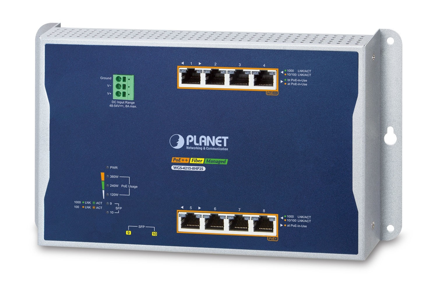 PLANET PLANET IP30, IPv6/IPv4, 4-Port Gestito L2/L2+ Gigabit Ethernet (10/100/1000) Supporto Power over Ethernet (PoE) Blu, Grigio - RETI | TecnoCARE.net Sabaudia, Latina, Terracina, San Felice Circeo e Pontinia
