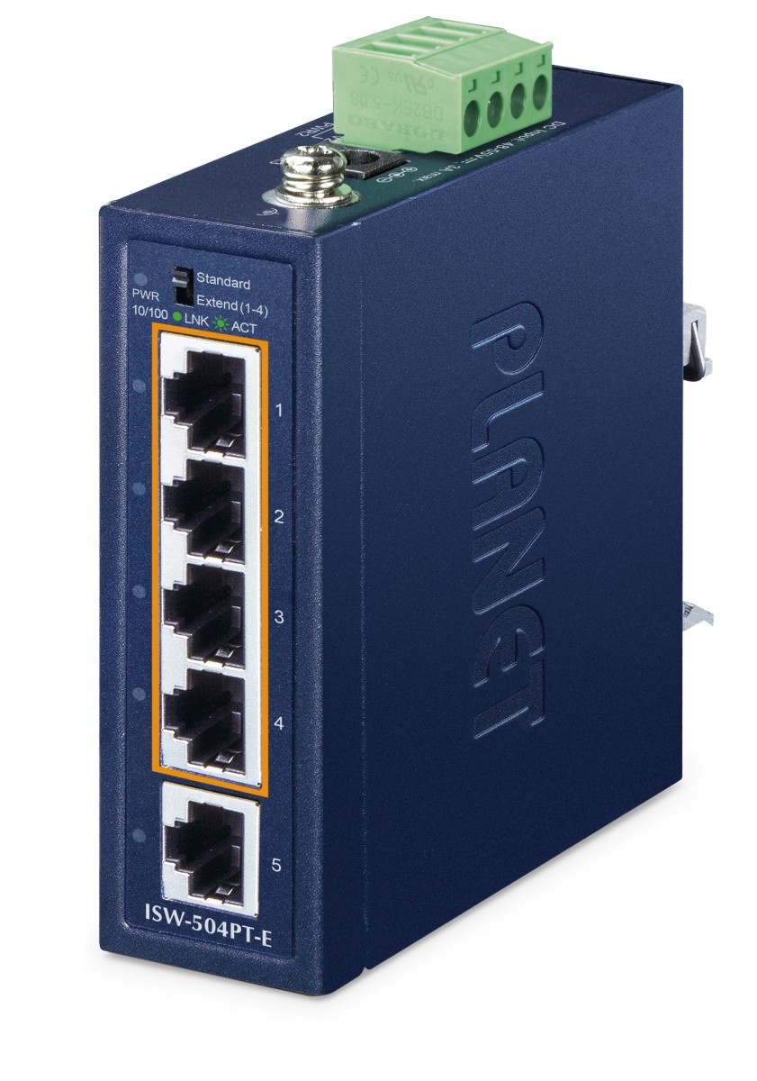 PLANET Planet ISW-504PT-E Switch Fast Ethernet Compatto Non Gestito a 5 Porte - RETI | TecnoCARE.net Sabaudia, Latina, Terracina, San Felice Circeo e Pontinia