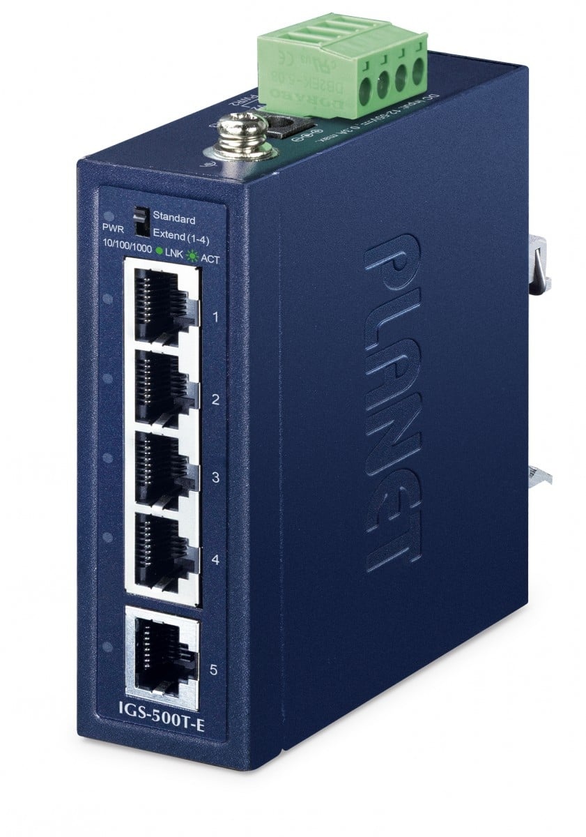 PLANET PLANET IGS-500T-E switch di rete Non gestito Gigabit Ethernet (10/100/1000) Blu - RETI | TecnoCARE.net Sabaudia, Latina, Terracina, San Felice Circeo e Pontinia
