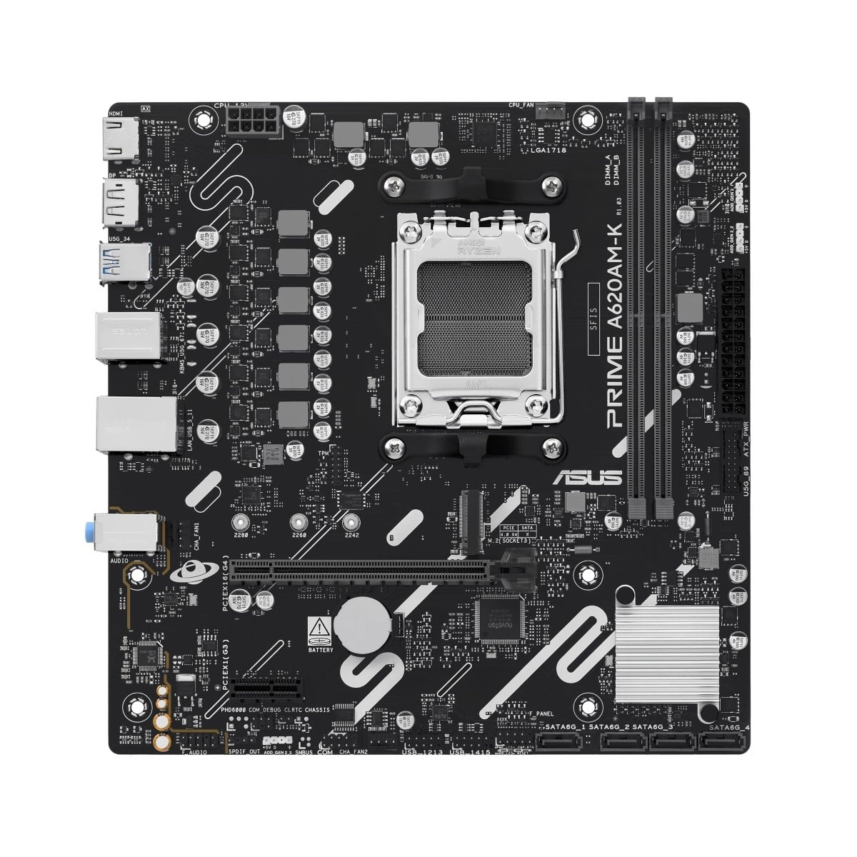 ASUS ASUS PRIME A620AM-K AMD A620A Socket AM5 micro ATX - COMPONENTI | TecnoCARE.net Sabaudia, Latina, Terracina, San Felice Circeo e Pontinia