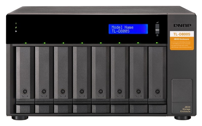 QNAP QNAP TL-D800S contenitore di unità di archiviazione Box esterno HDD/SSD Nero, Grigio 2.5/3.5" - SUPPORTI PER LA MEMORIZZAZIONE | TecnoCARE.net Sabaudia, Latina, Terracina, San Felice Circeo e Pontinia