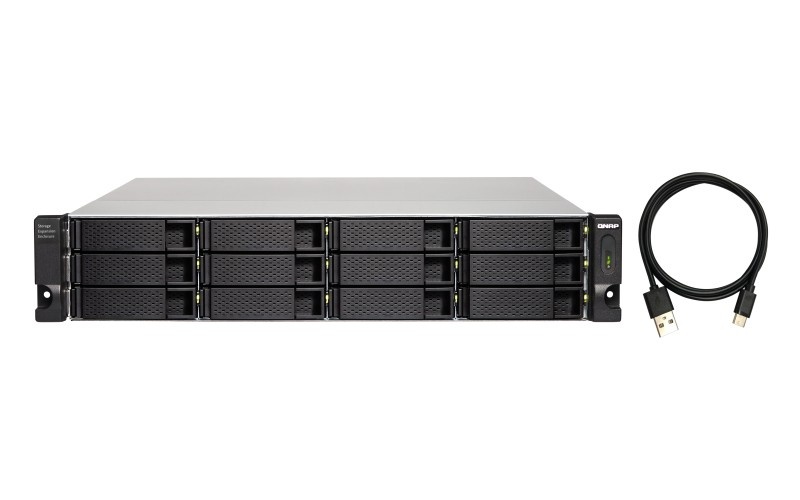 QNAP QNAP TL-R1200C-RP contenitore di unità di archiviazione Box esterno HDD/SSD Nero, Grigio 2.5/3.5" - SUPPORTI PER LA MEMORIZZAZIONE | TecnoCARE.net Sabaudia, Latina, Terracina, San Felice Circeo e Pontinia