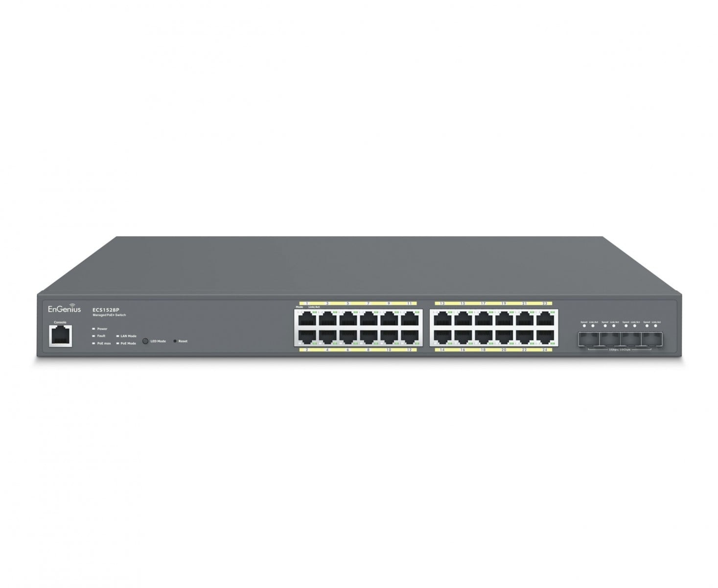 ENGENIUS EnGenius ECS1528P Switch gestito 24x RJ45 Gigabit PoE+ 240W, 4x SFP+, EnGenius Cloud - RETI | TecnoCARE.net Sabaudia, Latina, Terracina, San Felice Circeo e Pontinia