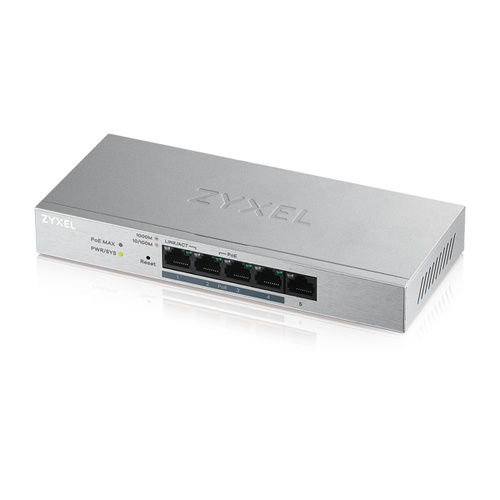 ZYXEL Zyxel GS1200-5HP v2 Gestito Gigabit Ethernet (10/100/1000) Supporto Power over Ethernet (PoE) Grigio - RETI | TecnoCARE.net Sabaudia, Latina, Terracina, San Felice Circeo e Pontinia