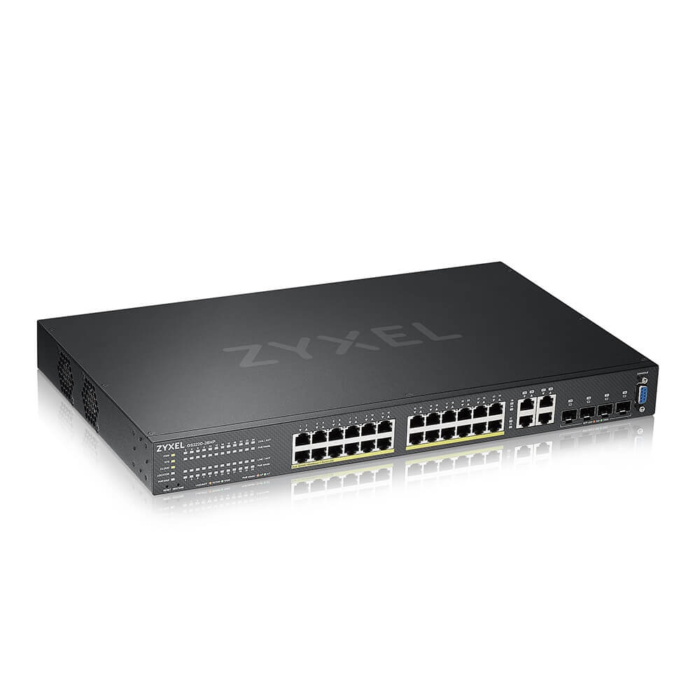 ZYXEL Zyxel GS2220-28HP-EU0101F switch di rete Gestito L2 Gigabit Ethernet (10/100/1000) Supporto Power over Ethernet (PoE) Nero - RETI | TecnoCARE.net Sabaudia, Latina, Terracina, San Felice Circeo e Pontinia
