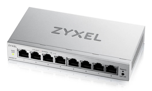 ZYXEL ZYXELSWITCH SMART MANAGED, 8 PORTE GIGABIT - EASY MANAGEMENT PER VLAN, QOS - DESIGN SENZA VENTOLE, D - SWITCH E HUB | TecnoCARE.net Sabaudia, Latina, Terracina, San Felice Circeo e Pontinia