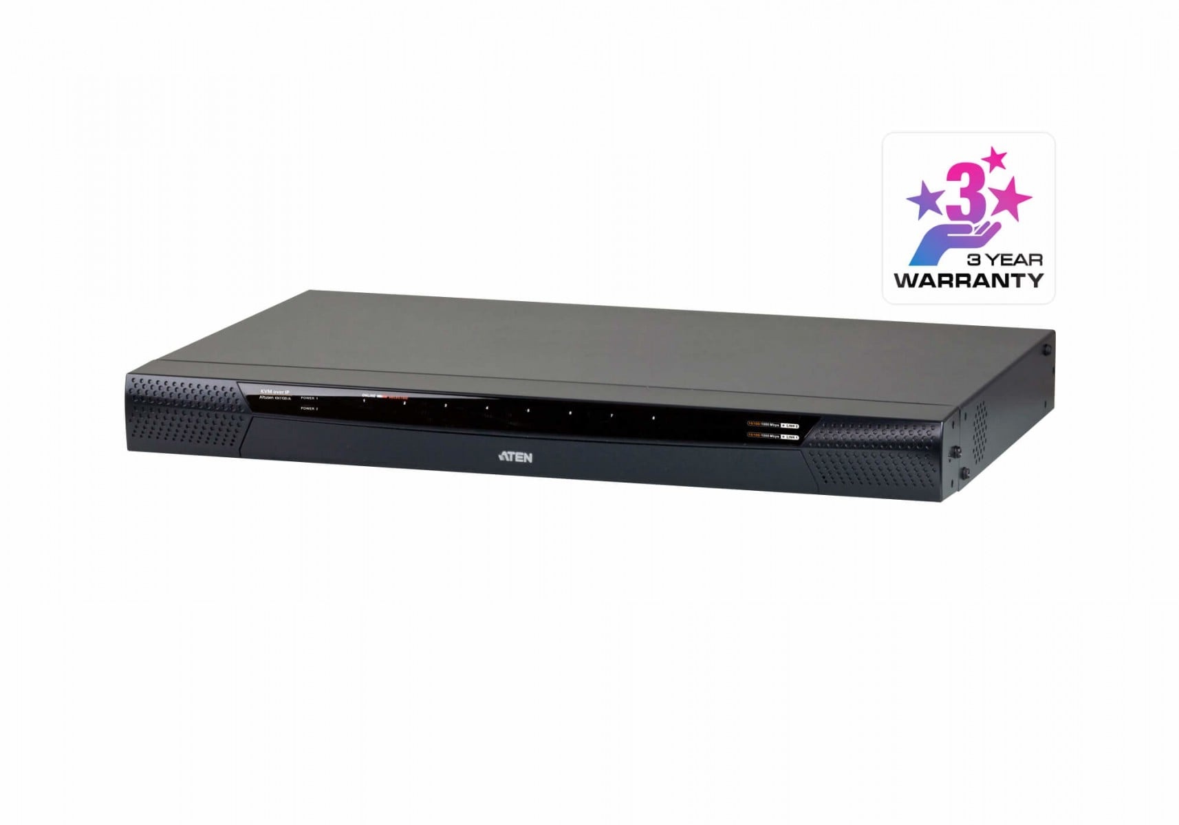 ATEN Switch KVM over IP Cat 5 a 8 porte con 1 accesso locale/1 remoti con Virtual Media (1920 x 1200) - 1920 x 1200 Pixel - Collegamento ethernet LAN - 1U - Nero - TASTIERE E CONTROLLER | TecnoCARE.net Sabaudia, Latina, Terracina, San Felice Circeo e Pontinia