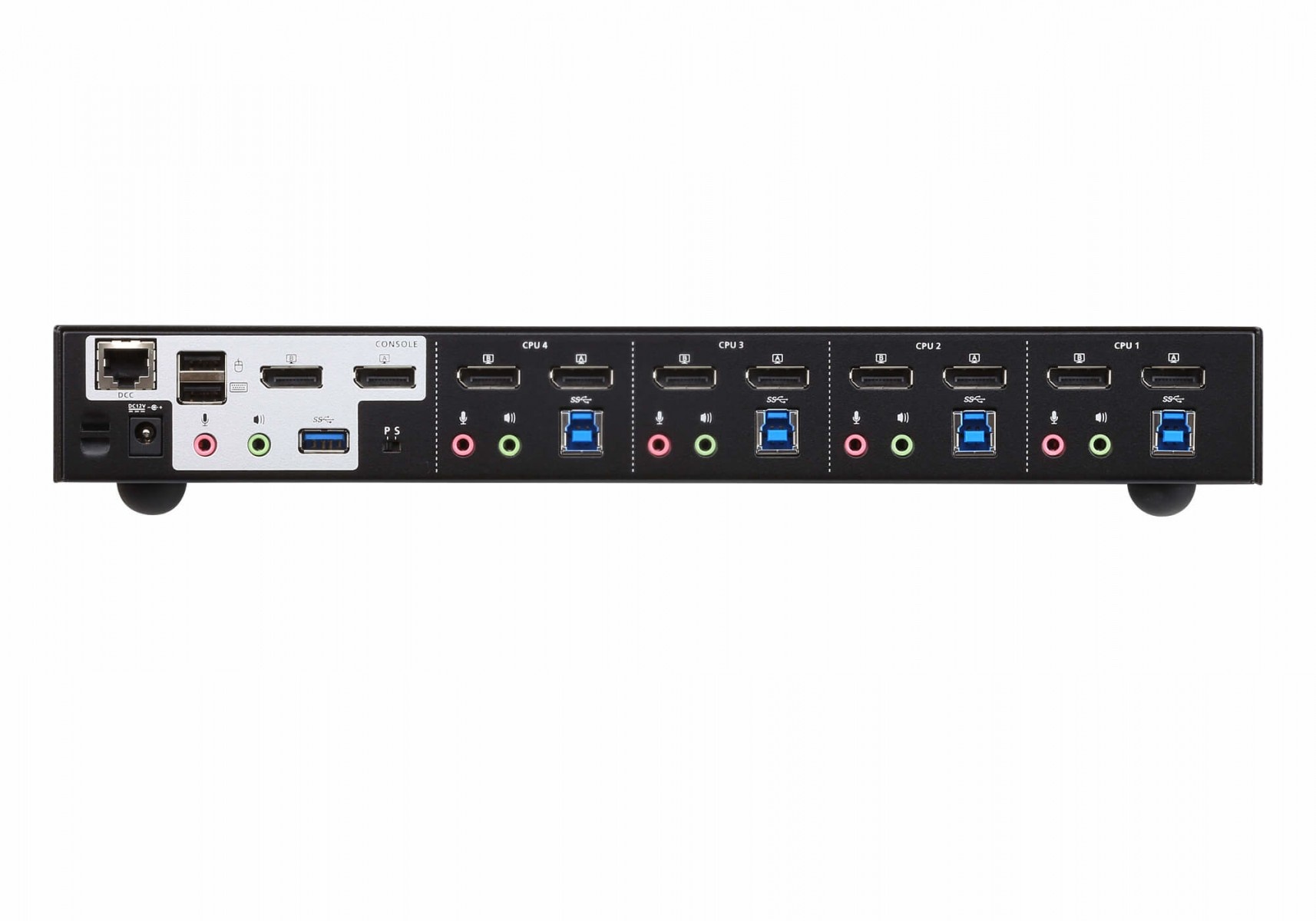 ATEN Switch KVMP™ schermo doppio USB 3.0 4K DisplayPort a 4 porte - 4096 x 2160 Pixel - Collegamento ethernet LAN - 4K Ultra HD - 6,125 W - Nero - TASTIERE E CONTROLLER | TecnoCARE.net Sabaudia, Latina, Terracina, San Felice Circeo e Pontinia