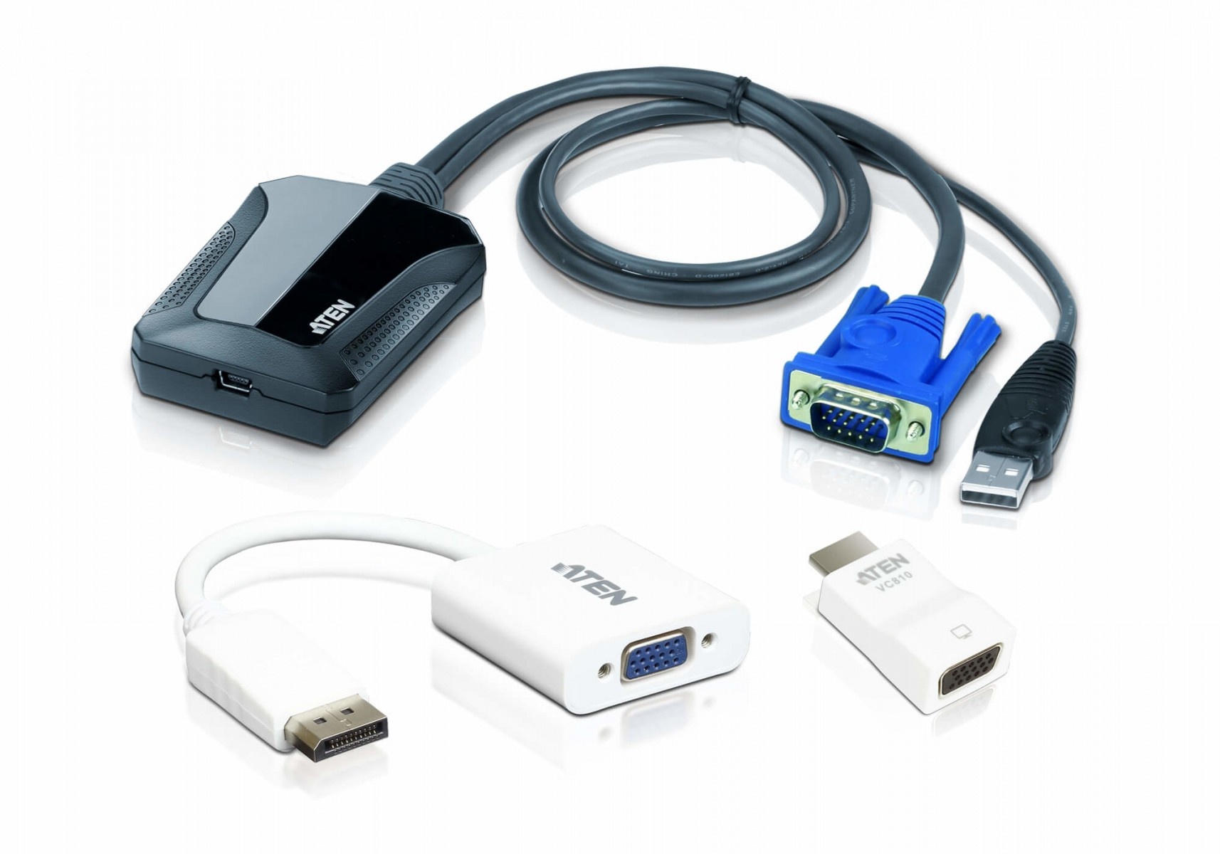 ATEN ATEN CV211CP-AT switch per keyboard-video-mouse (kvm) Nero - TASTIERE E CONTROLLER | TecnoCARE.net Sabaudia, Latina, Terracina, San Felice Circeo e Pontinia