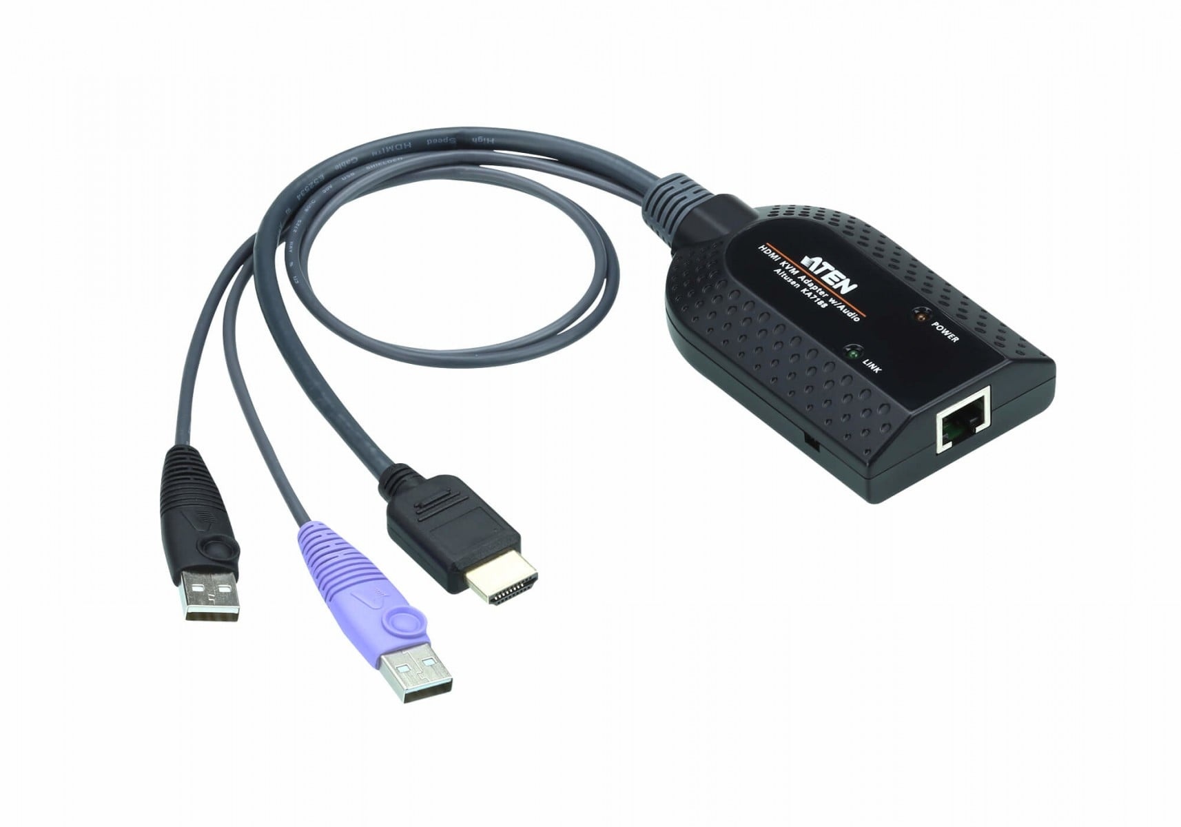 ATEN ATEN KA7188-AX cavo per tastiera, video e mouse Nero, Metallico, Viola - CAVI PER COMPUTER E PERIFERICHE | TecnoCARE.net Sabaudia, Latina, Terracina, San Felice Circeo e Pontinia