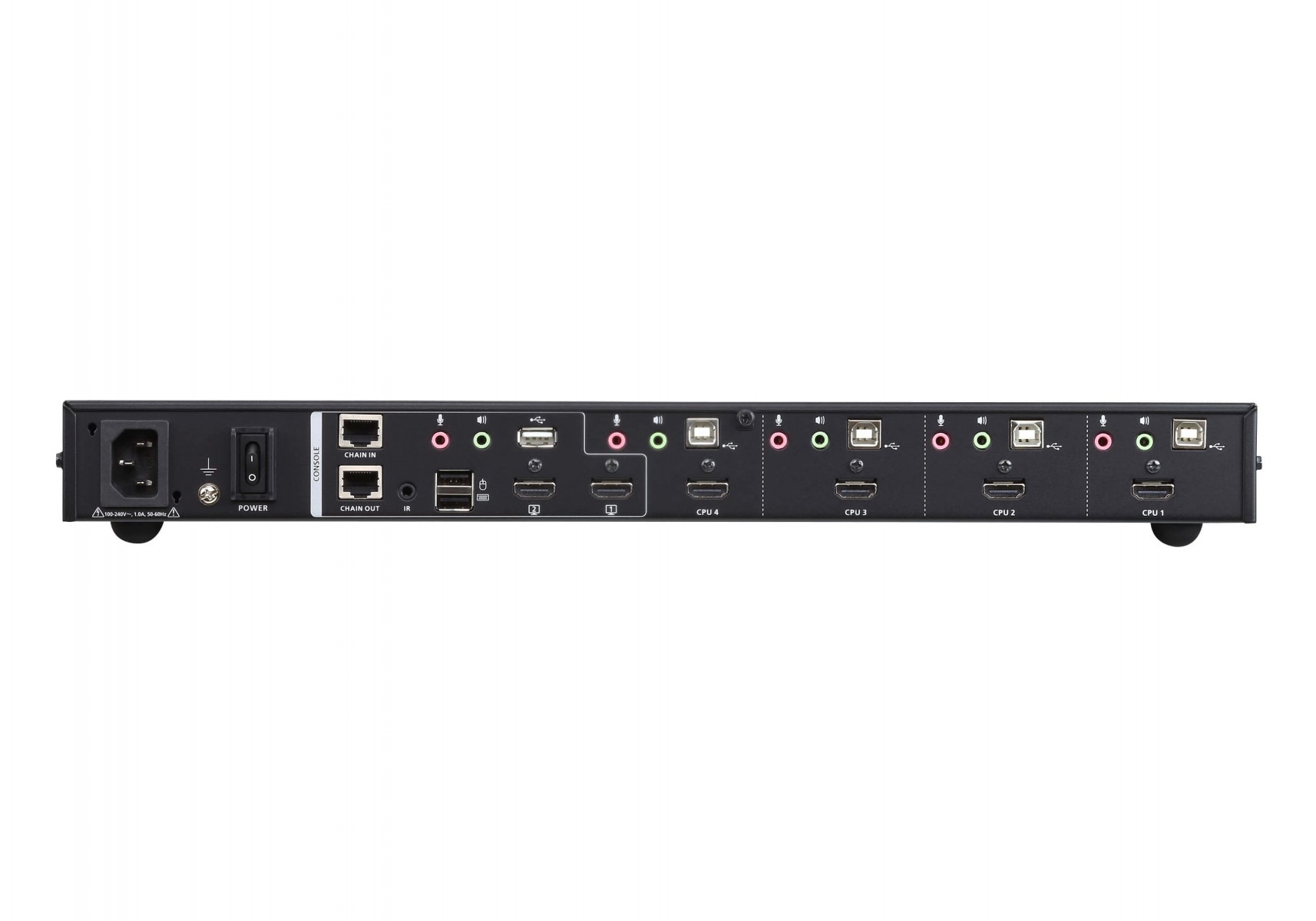ATEN Switch KVMP™ multi-visualizzazione USB 4K HDMI a 4 porte - 4096 x 2160 Pixel - Collegamento ethernet LAN - 4K Ultra HD - Montaggio rack - 16 W - 1U - TASTIERE E CONTROLLER | TecnoCARE.net Sabaudia, Latina, Terracina, San Felice Circeo e Pontinia