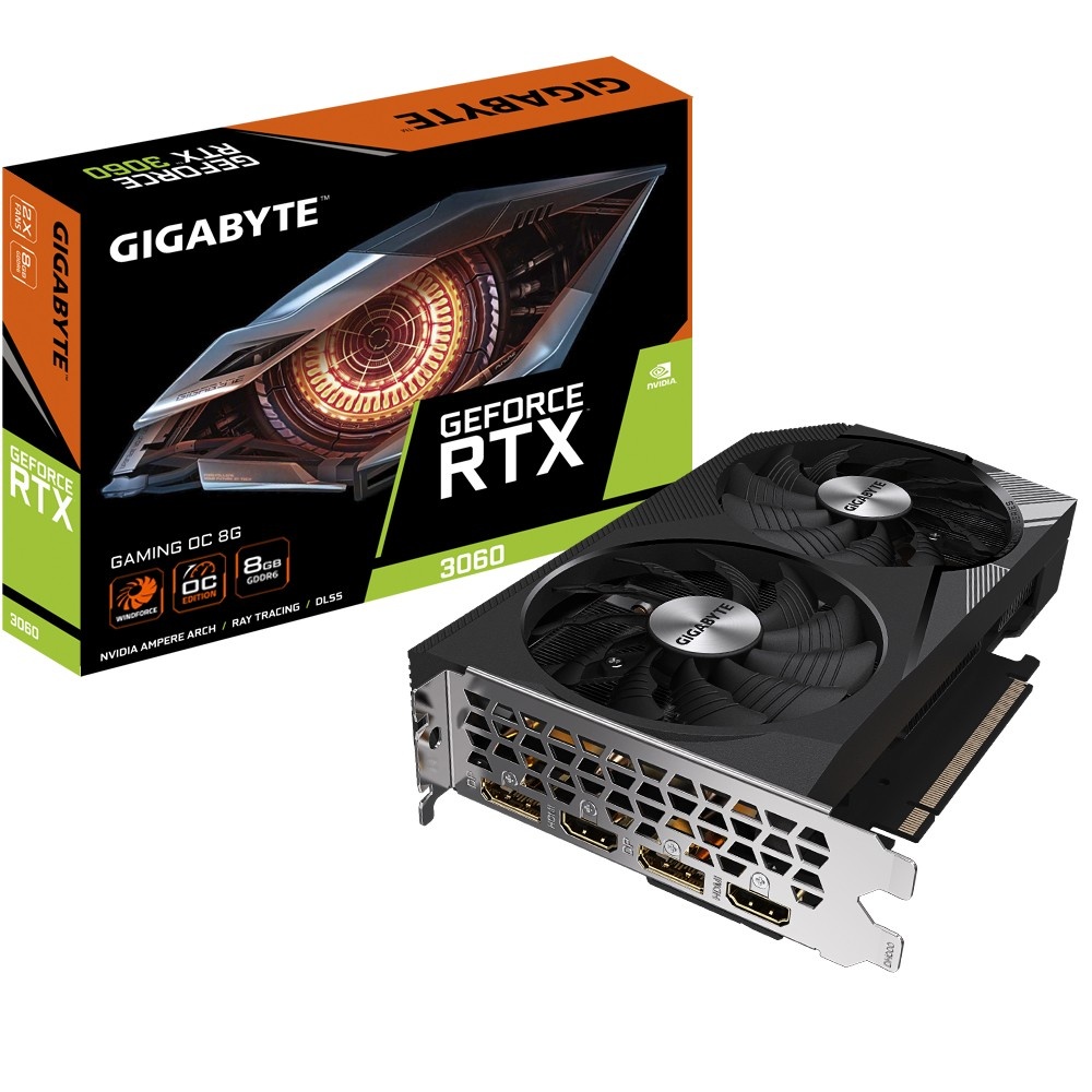 GIGABYTE Gigabyte GAMING GeForce RTX 3060 OC 8G (rev. 2.0) NVIDIA 8 GB GDDR6 - COMPONENTI | TecnoCARE.net Sabaudia, Latina, Terracina, San Felice Circeo e Pontinia