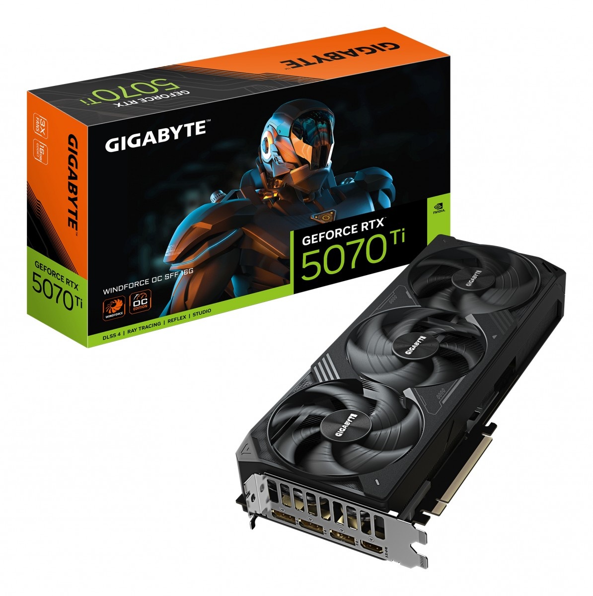 GIGABYTE GIGABYTE GeForce RTX 5070 Ti WINDFORCE OC SFF 16G NVIDIA 16 GB GDDR7 - COMPONENTI | TecnoCARE.net Sabaudia, Latina, Terracina, San Felice Circeo e Pontinia