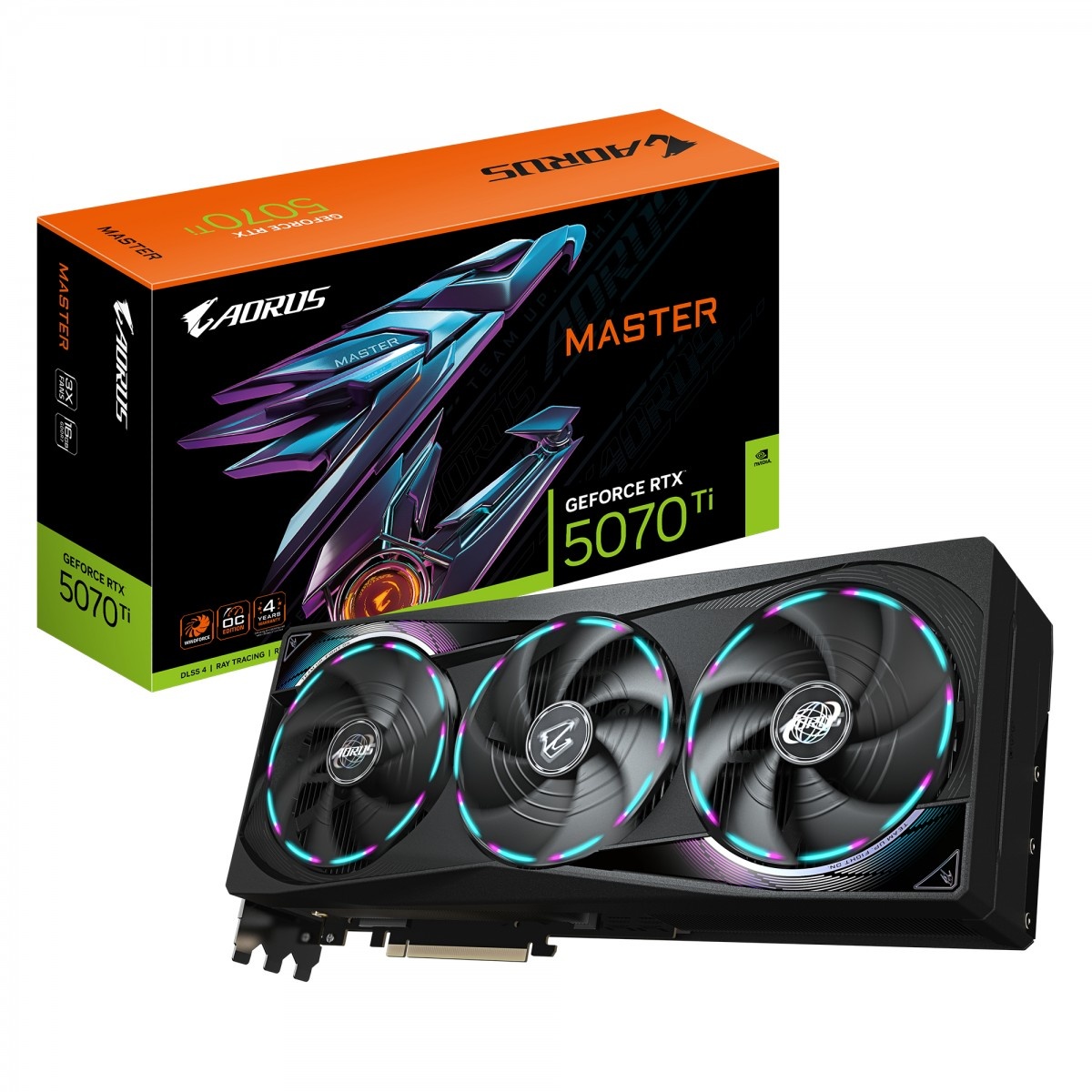 GIGABYTE GIGABYTE AORUS GeForce RTX 5070 Ti MASTER 16G NVIDIA 16 GB GDDR7 - COMPONENTI | TecnoCARE.net Sabaudia, Latina, Terracina, San Felice Circeo e Pontinia