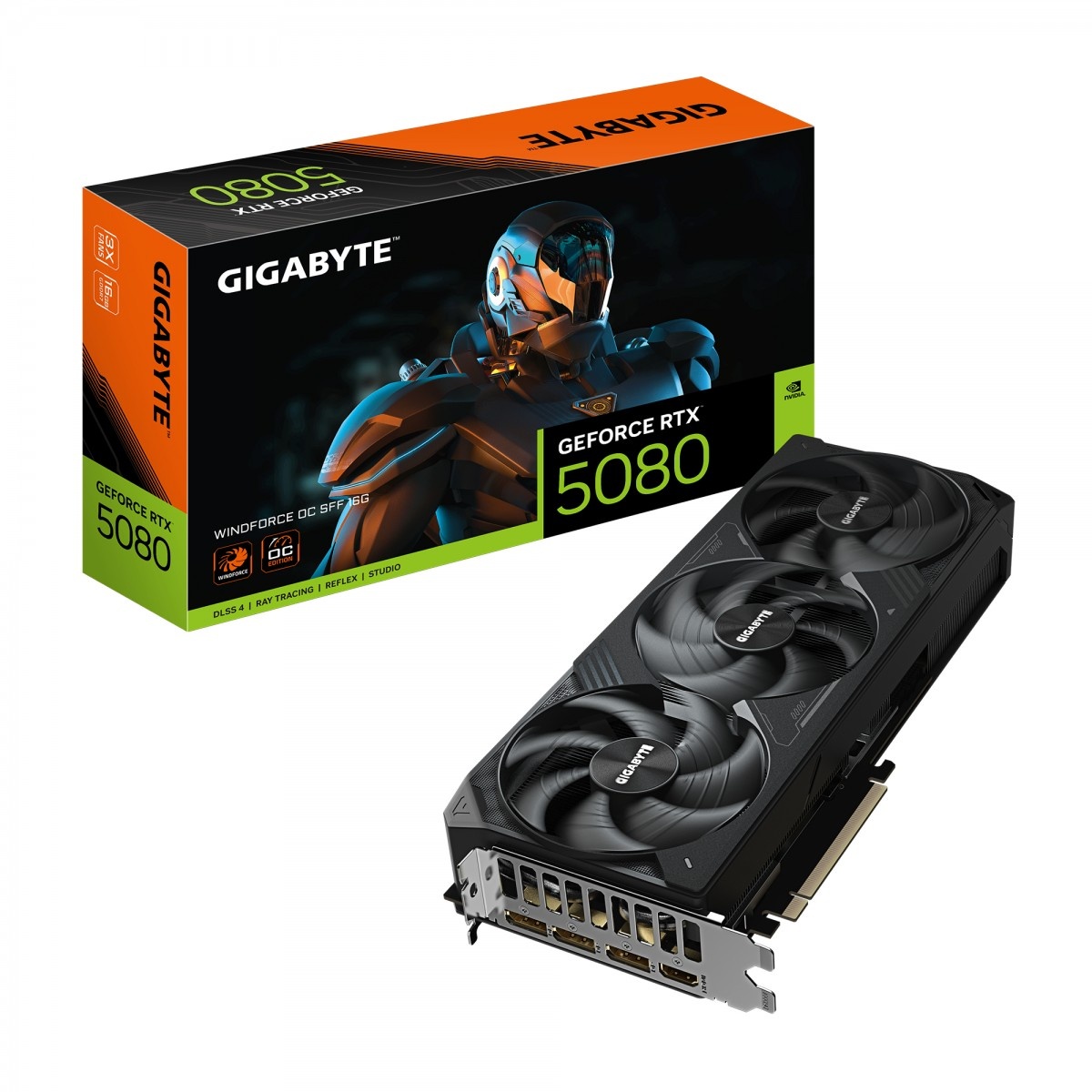 GIGABYTE GIGABYTE GeForce RTX 5080 WINDFORCE OC SFF 16G NVIDIA 16 GB GDDR7 - COMPONENTI | TecnoCARE.net Sabaudia, Latina, Terracina, San Felice Circeo e Pontinia