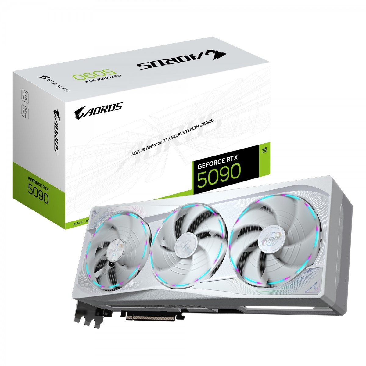 GIGABYTE Gigabyte GeForce RTX 5090 Aorus Stealth Ice 32GB GDDR7 DLSS4 - COMPONENTI | TecnoCARE.net Sabaudia, Latina, Terracina, San Felice Circeo e Pontinia