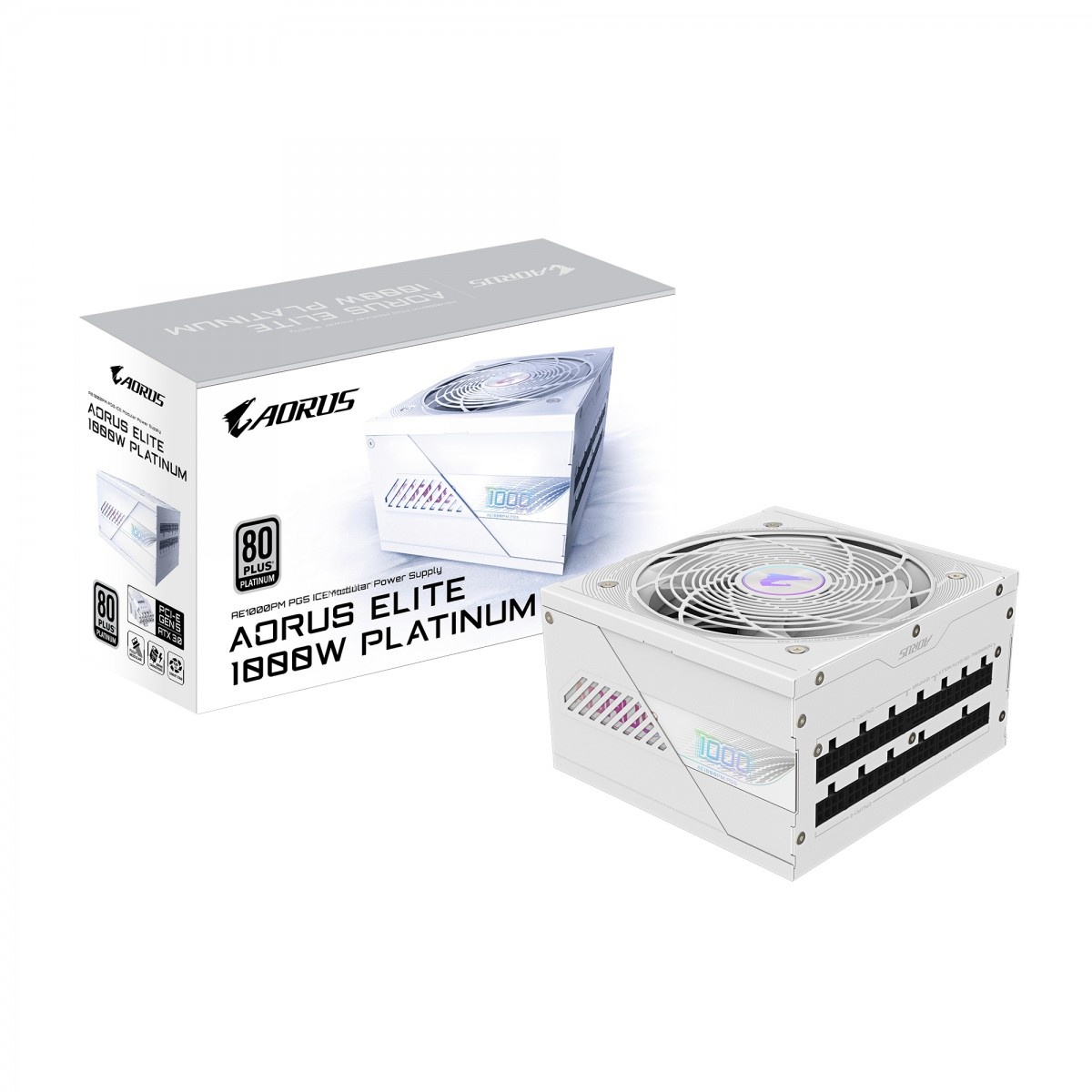 GIGABYTE GIGABYTE AORUS ELITE P1000W ICE alimentatore per computer 1000 W 20+4 pin ATX Bianco - BATTERIE E ALIMENTATORI | TecnoCARE.net Sabaudia, Latina, Terracina, San Felice Circeo e Pontinia