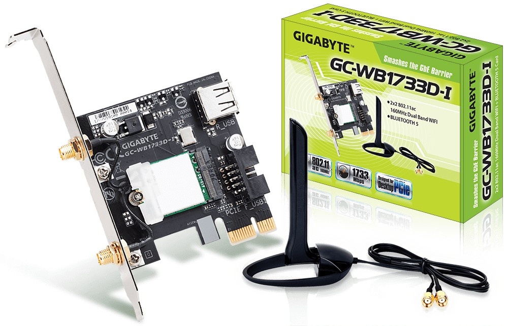 GIGABYTE Gigabyte GC-WB1733D-I scheda di rete e adattatore Interno WLAN / Bluetooth 1733 Mbit/s - COMPONENTI | TecnoCARE.net Sabaudia, Latina, Terracina, San Felice Circeo e Pontinia