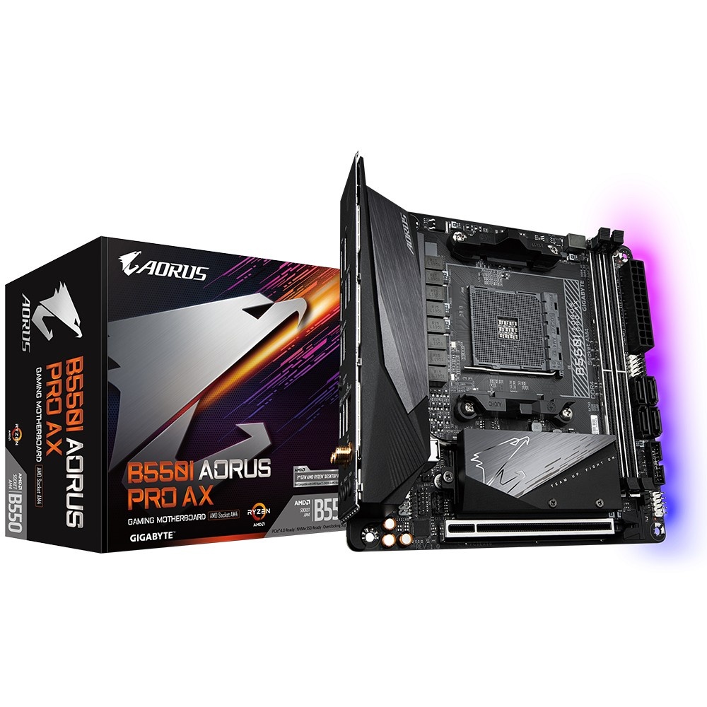 GIGABYTE GIGABYTE B550I AORUS PRO AX scheda madre AMD B550 Socket AM4 mini ITX - COMPONENTI | TecnoCARE.net Sabaudia, Latina, Terracina, San Felice Circeo e Pontinia
