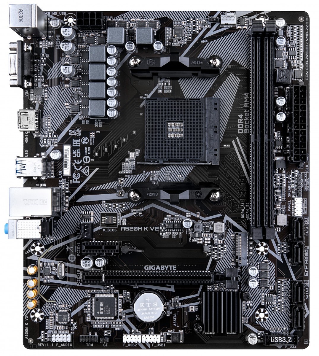 GIGABYTE GIGABYTE A520M K V2 scheda madre AMD A520 Socket AM4 micro ATX - COMPONENTI | TecnoCARE.net Sabaudia, Latina, Terracina, San Felice Circeo e Pontinia