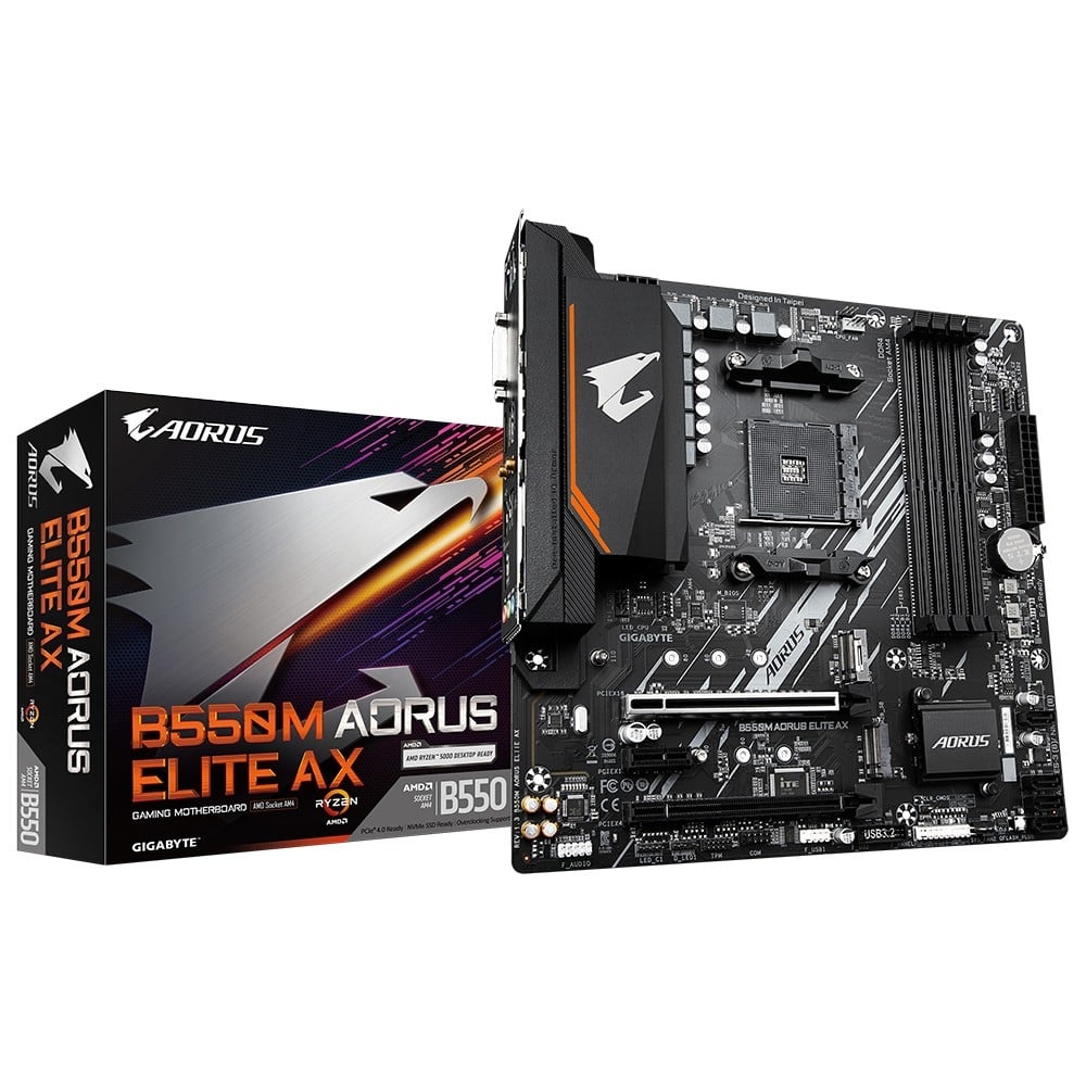 GIGABYTE GIGABYTE B550M AORUS ELITE AX scheda madre AMD B550 Socket AM4 micro ATX - COMPONENTI | TecnoCARE.net Sabaudia, Latina, Terracina, San Felice Circeo e Pontinia