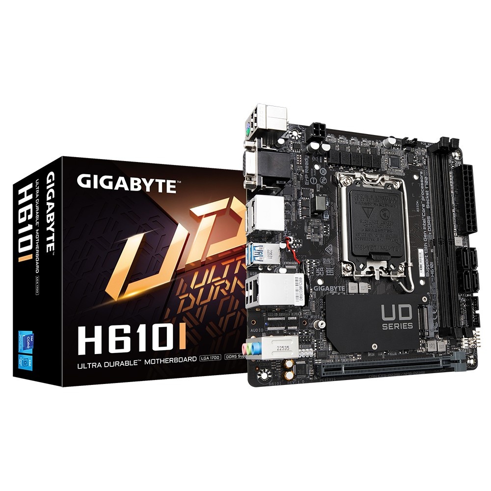 GIGABYTE GIGABYTE H610I scheda madre Intel H610 Express LGA 1700 mini ITX - COMPONENTI | TecnoCARE.net Sabaudia, Latina, Terracina, San Felice Circeo e Pontinia