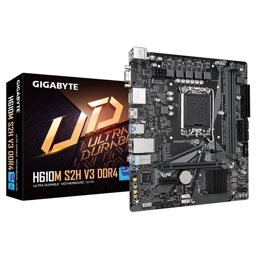 GIGABYTE GIGABYTE H610M S2H V3 DDR4 scheda madre Intel H610 Express LGA 1700 micro ATX - COMPONENTI | TecnoCARE.net Sabaudia, Latina, Terracina, San Felice Circeo e Pontinia