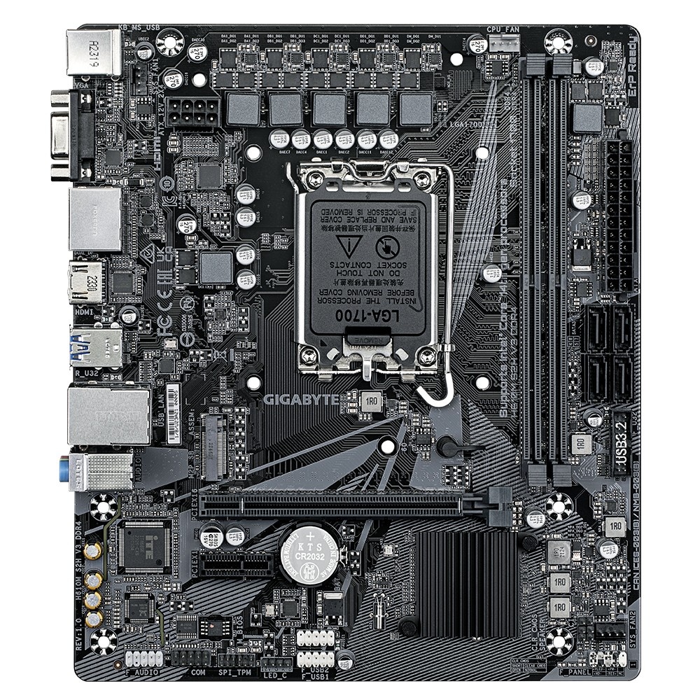 GIGABYTE GIGABYTE H610M S2H V3 DDR4 scheda madre Intel H610 Express LGA 1700 micro ATX - COMPONENTI | TecnoCARE.net Sabaudia, Latina, Terracina, San Felice Circeo e Pontinia