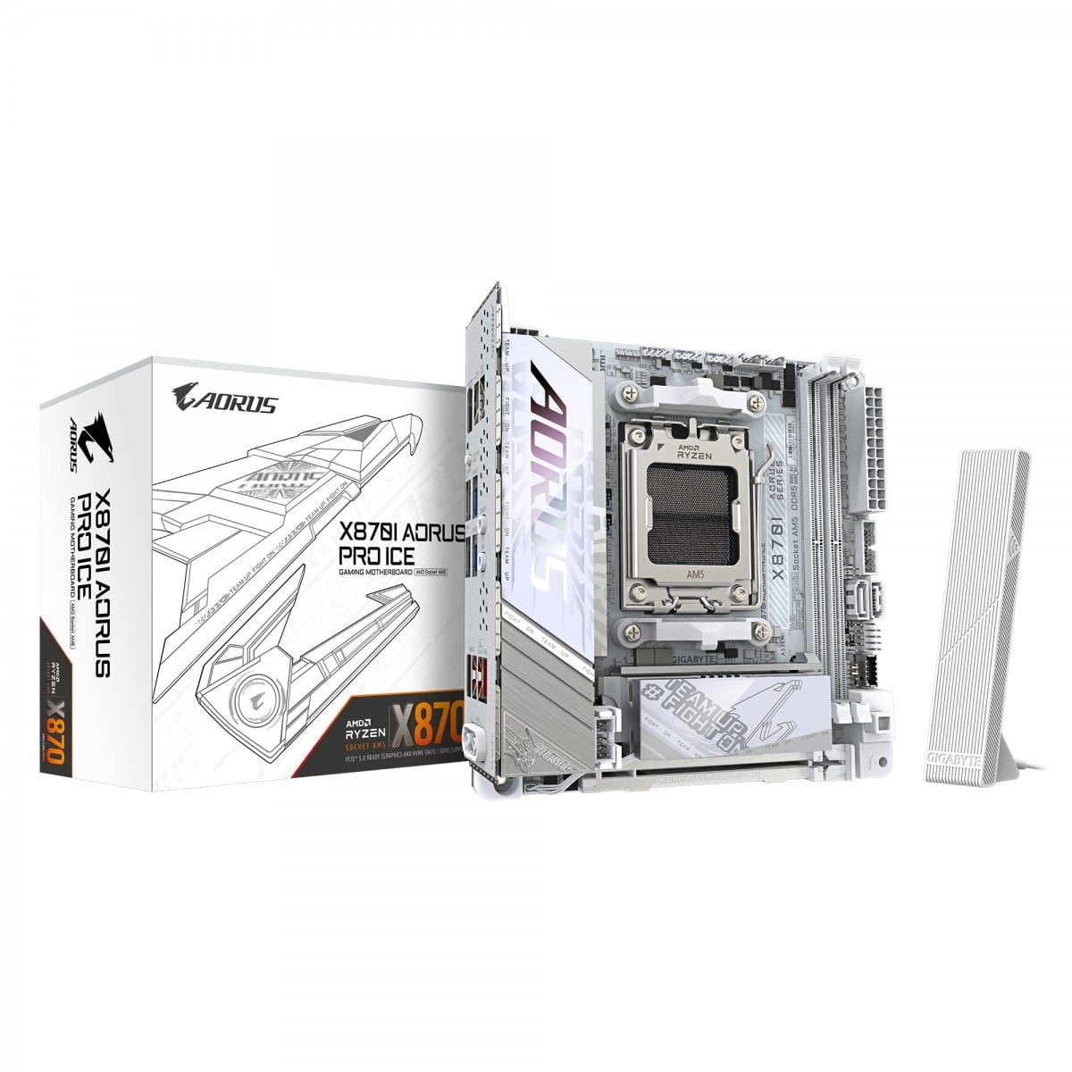 GIGABYTE GIGABYTE X870I AORUS PRO ICE scheda madre AMD X870 Socket AM5 Micro ITX - COMPONENTI | TecnoCARE.net Sabaudia, Latina, Terracina, San Felice Circeo e Pontinia