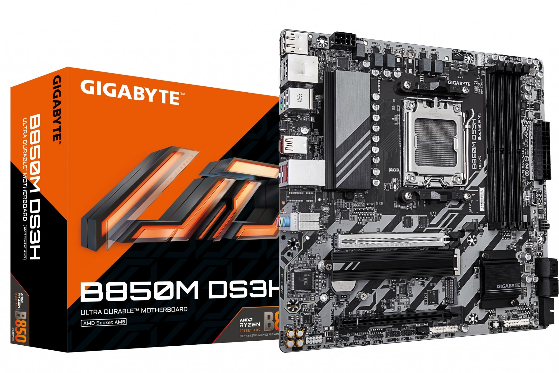 GIGABYTE GIGABYTE B850M DS3H scheda madre AMD B850 Socket AM5 micro ATX - COMPONENTI | TecnoCARE.net Sabaudia, Latina, Terracina, San Felice Circeo e Pontinia