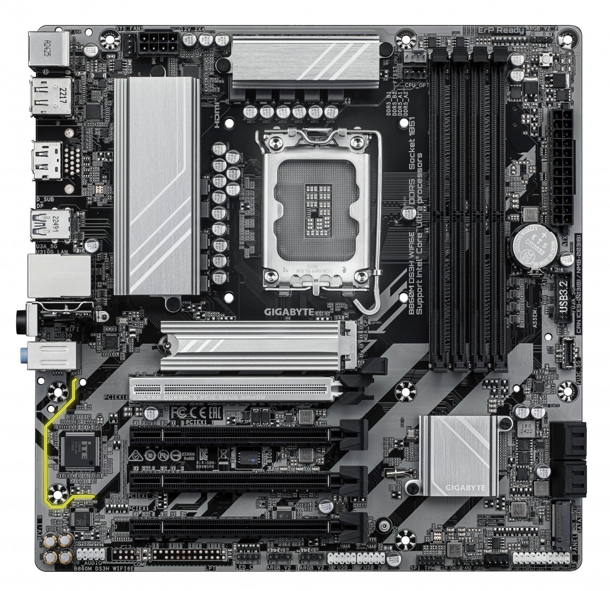GIGABYTE GIGABYTE B860M DS3H WIFI6E scheda madre Intel B860 LGA 1851 (Socket V1) micro ATX - COMPONENTI | TecnoCARE.net Sabaudia, Latina, Terracina, San Felice Circeo e Pontinia