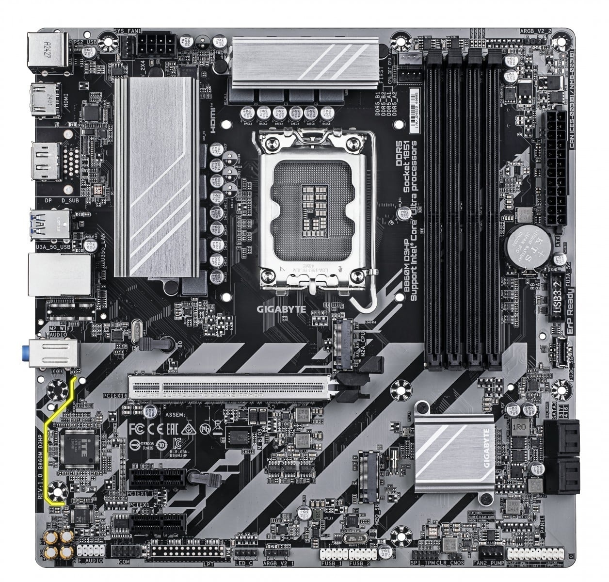 GIGABYTE GIGABYTE B860M D3HP scheda madre Intel B860 LGA 1851 (Socket V1) micro ATX - COMPONENTI | TecnoCARE.net Sabaudia, Latina, Terracina, San Felice Circeo e Pontinia