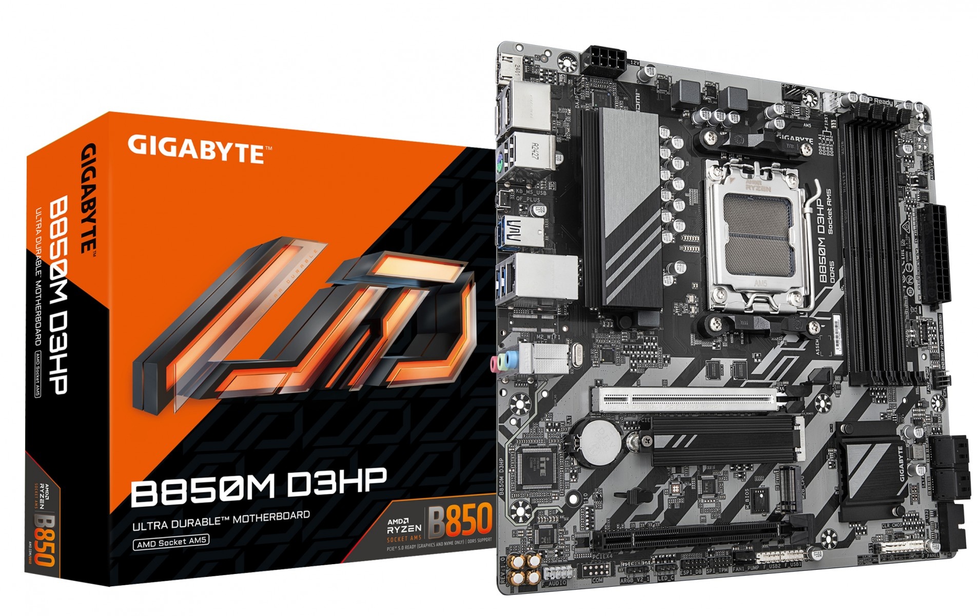 GIGABYTE GIGABYTE B850M D3HP scheda madre AMD B850 Socket AM5 micro ATX - COMPONENTI | TecnoCARE.net Sabaudia, Latina, Terracina, San Felice Circeo e Pontinia
