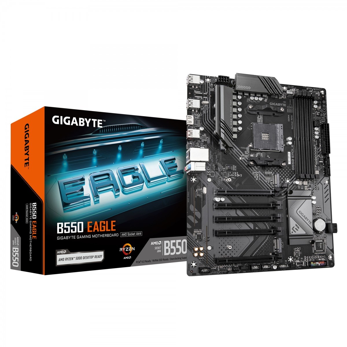 GIGABYTE GIGABYTE B550 EAGLE scheda madre AMD B550 Socket AM4 ATX - COMPONENTI | TecnoCARE.net Sabaudia, Latina, Terracina, San Felice Circeo e Pontinia