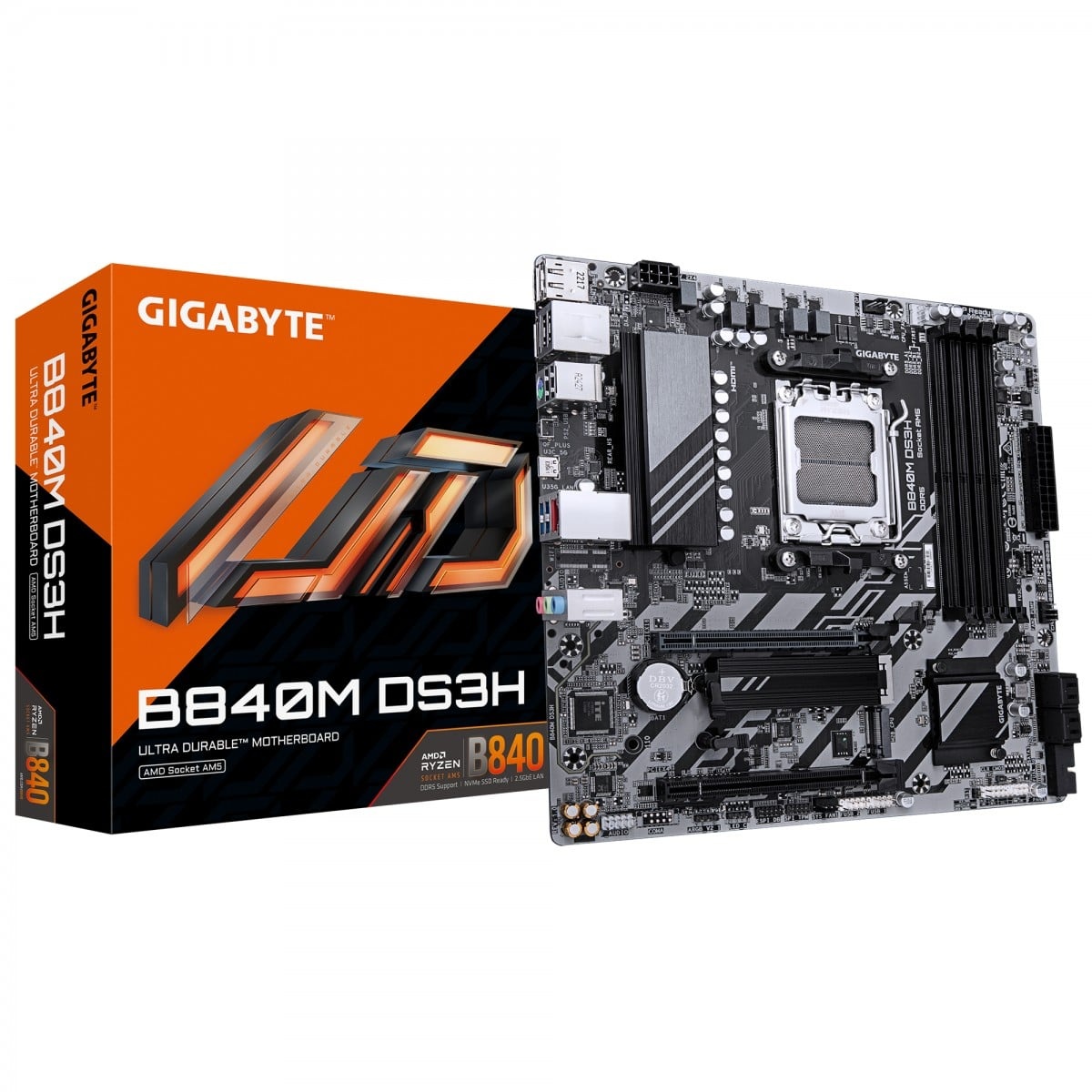 GIGABYTE GIGABYTE B840M DS3H scheda madre AMD B840 Socket AM5 micro ATX - COMPONENTI | TecnoCARE.net Sabaudia, Latina, Terracina, San Felice Circeo e Pontinia