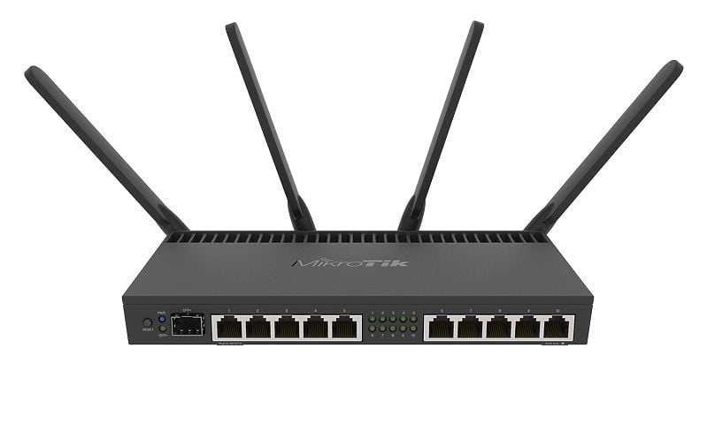 MIKROTIK MikroTik RB4011iGS+5HacQ2HnD-IN Wireless Router, Dual-band 2.4/5GHz, 10x Gigabit Ethernet, PoE, RouterOS - RETI | TecnoCARE.net Sabaudia, Latina, Terracina, San Felice Circeo e Pontinia