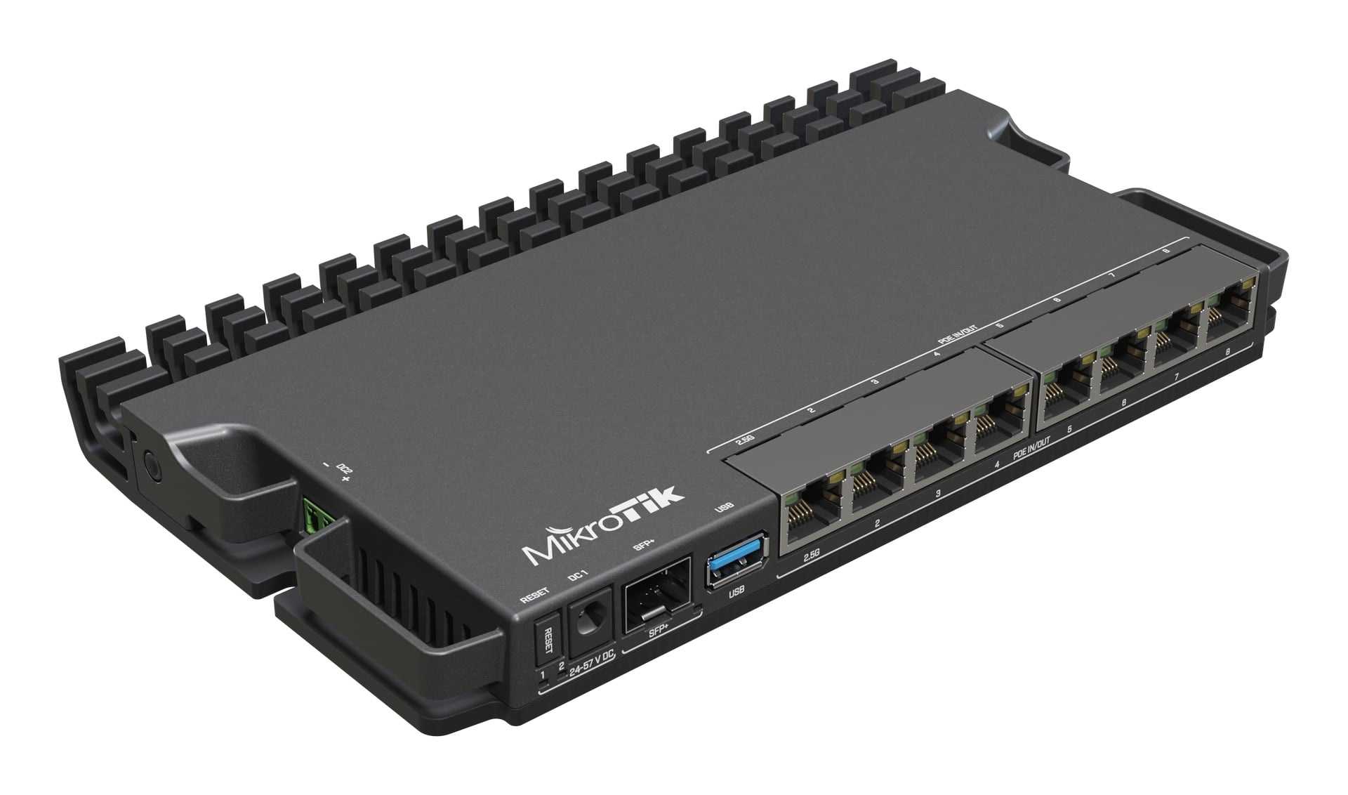 MIKROTIK Mikrotik RouterBORD 5009UPr+S+IN with Marvell Armada ARMv8 CPU (4-cores, 1.4GHz per core), 1GB of DDR4 RAM, 1GB NAND storage, 1x 2.5Gbit LAN (802.3af/at PoE-out - RETI | TecnoCARE.net Sabaudia, Latina, Terracina, San Felice Circeo e Pontinia