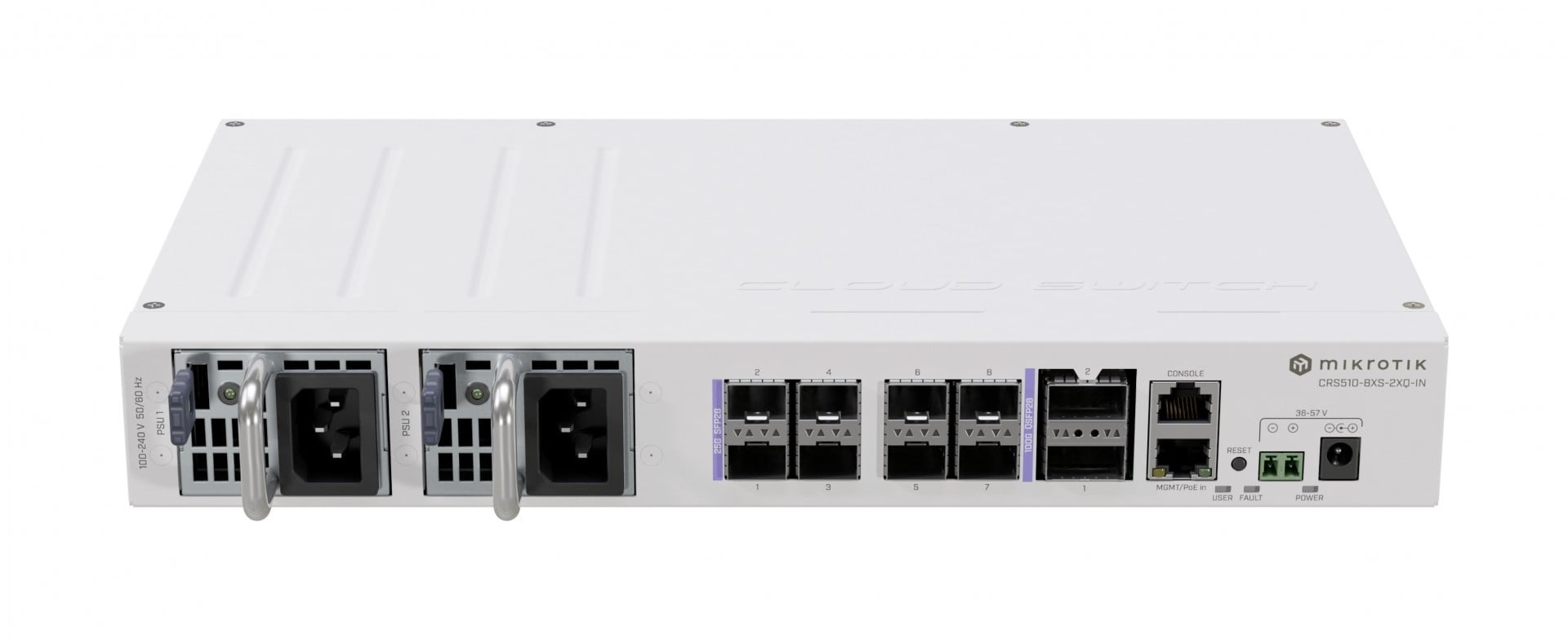 MIKROTIK Mikrotik CRS510-8XS-2XQ-IN switch di rete L3 Fast Ethernet (10/100) Supporto Power over Ethernet (PoE) Bianco - RETI | TecnoCARE.net Sabaudia, Latina, Terracina, San Felice Circeo e Pontinia