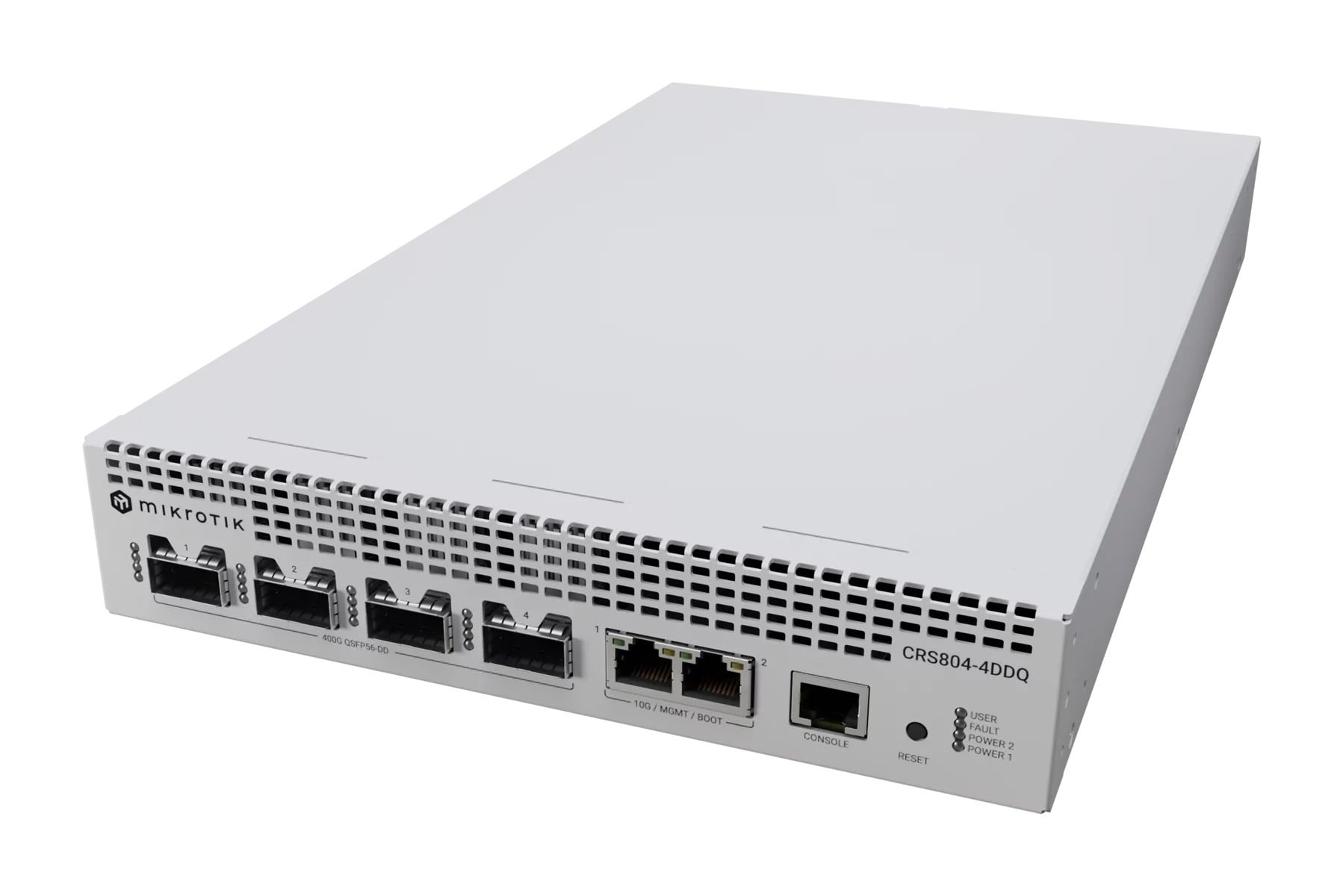 MIKROTIK Mikrotik CRS804-4DDQ-HRM switch di rete 10G Ethernet (100/1000/10000) Grigio - RETI | TecnoCARE.net Sabaudia, Latina, Terracina, San Felice Circeo e Pontinia