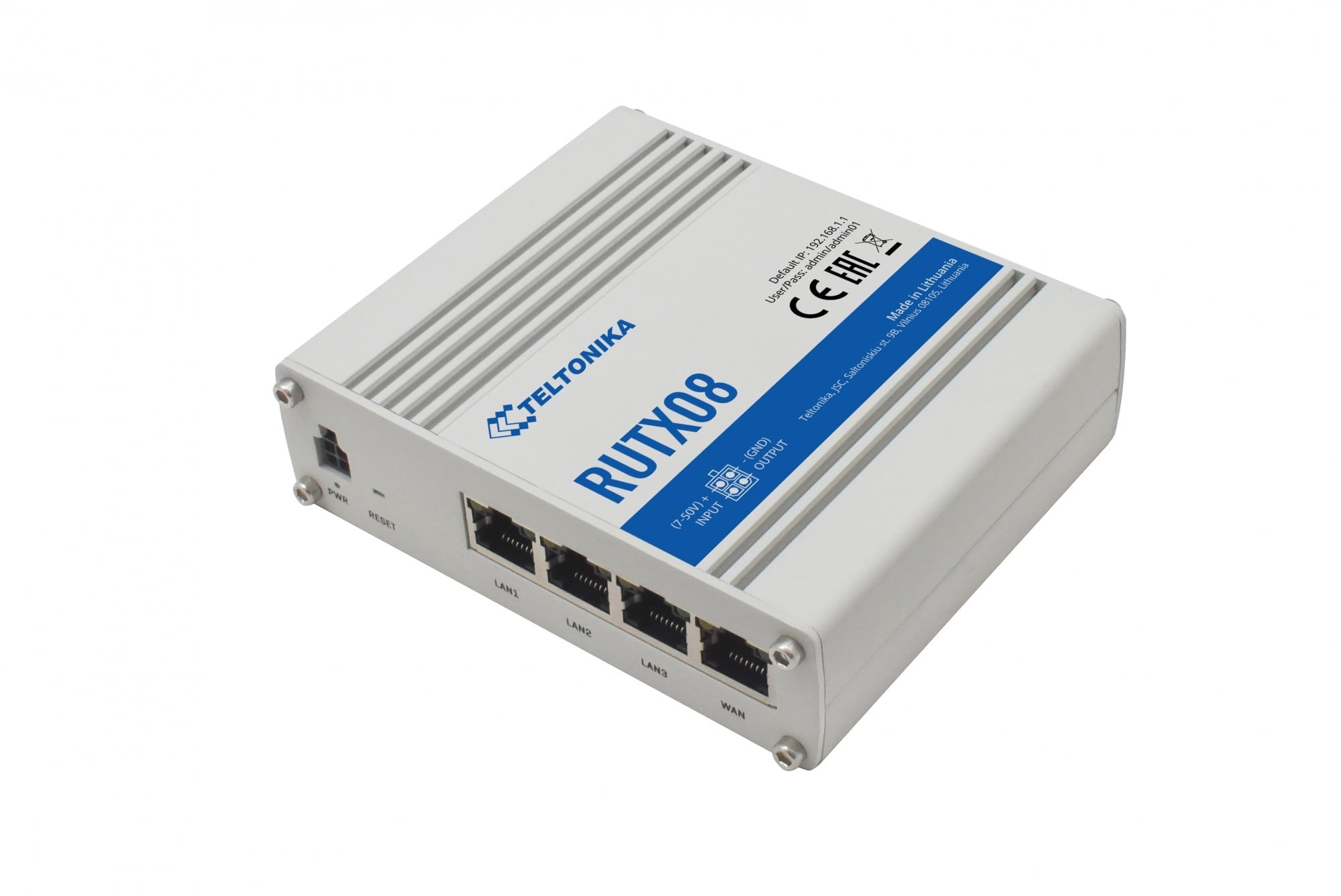 TELTONIKA Teltonika RUTX08 router cablato Gigabit Ethernet Grigio - RETI | TecnoCARE.net Sabaudia, Latina, Terracina, San Felice Circeo e Pontinia