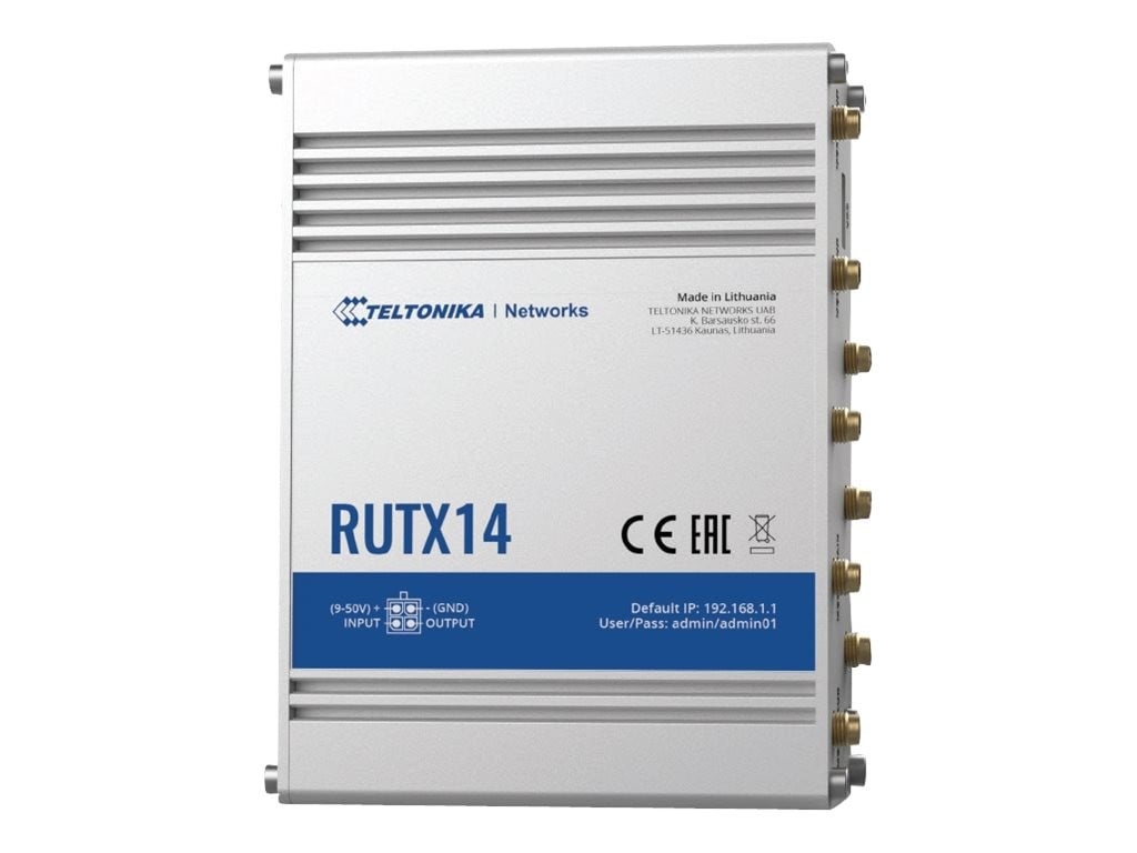TELTONIKA Teltonika RUTX14 LTE CAT12 Industrial Cellular Router - RETI | TecnoCARE.net Sabaudia, Latina, Terracina, San Felice Circeo e Pontinia