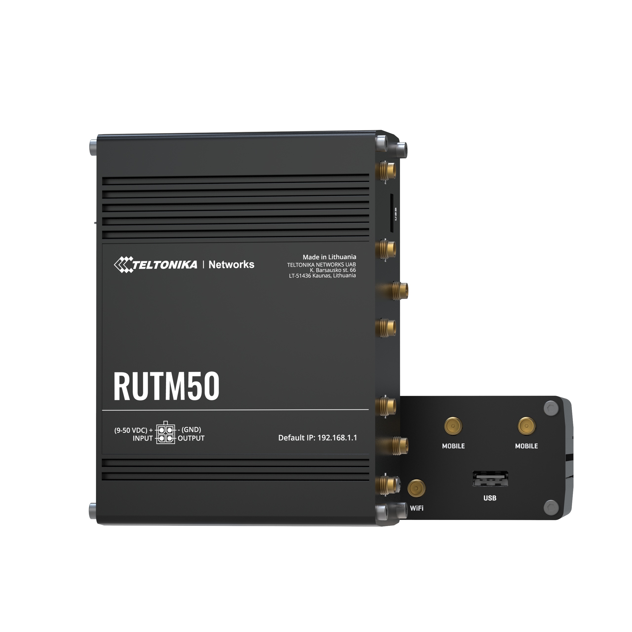 TELTONIKA Teltonika RUTM50 router wireless Gigabit Ethernet Dual-band (2.4 GHz/5 GHz) 5G Nero - RETI | TecnoCARE.net Sabaudia, Latina, Terracina, San Felice Circeo e Pontinia