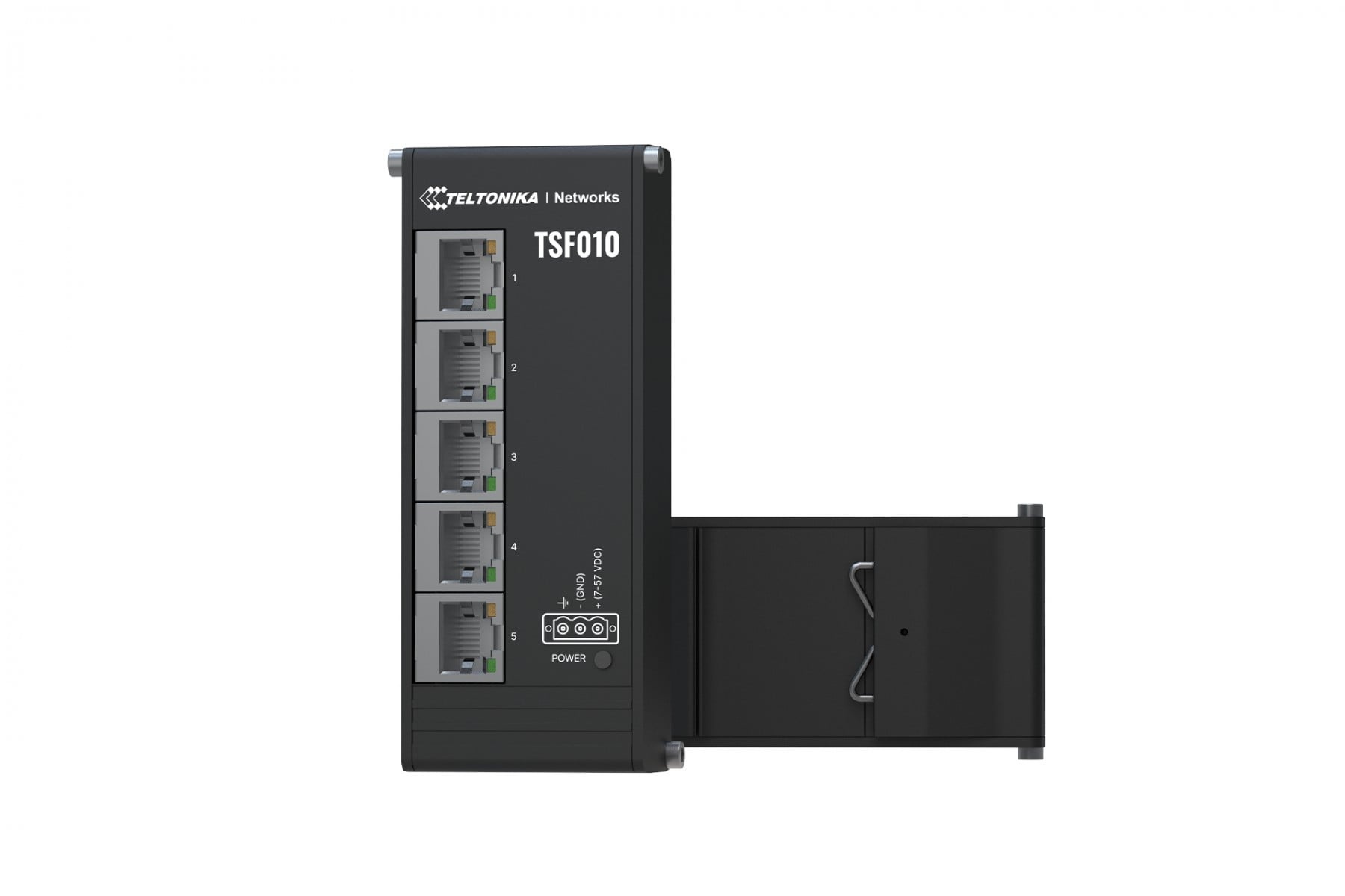 TELTONIKA Teltonika NETWORKS TSF010 Flat Ethernet Switch Non gestito Fast Ethernet (10/100) Guida DIN Nero - RETI | TecnoCARE.net Sabaudia, Latina, Terracina, San Felice Circeo e Pontinia