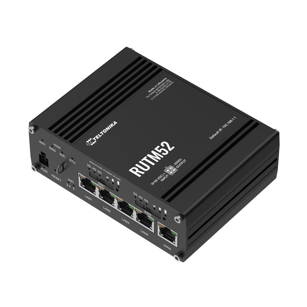 TELTONIKA Teltonika RUTM52100000 Router Wi-Fi Dual-Band 5G con Ethernet Gigabit e Sicurezza Avanzata - RETI | TecnoCARE.net Sabaudia, Latina, Terracina, San Felice Circeo e Pontinia