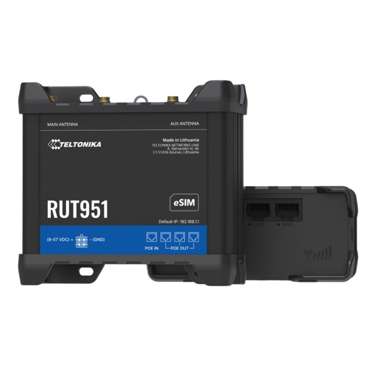 TELTONIKA Router WiFi Teltonika RUT951 POE+ DUAL SIM eSIM 4G/LTE/3G/2G senza alimentatore - RETI | TecnoCARE.net Sabaudia, Latina, Terracina, San Felice Circeo e Pontinia