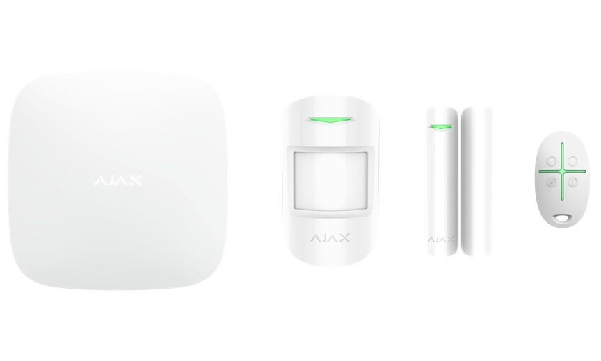 AJAX SYSTEMS Ajax Systems 38168.56.WH1 Sistema di allarme wireless set StarterKit (Hub + sensore di movimento PIR + sensore magnetico + telecomando) bianco - DISPOSITIVI SMART PER LA CASA | TecnoCARE.net Sabaudia, Latina, Terracina, San Felice Circeo e Pontinia